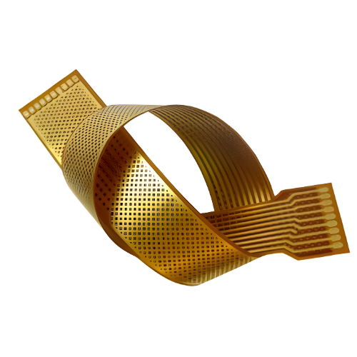 Câble flexible en forme de boucle avec circuit imprimé en cuivre, utilisé dans l'électronique