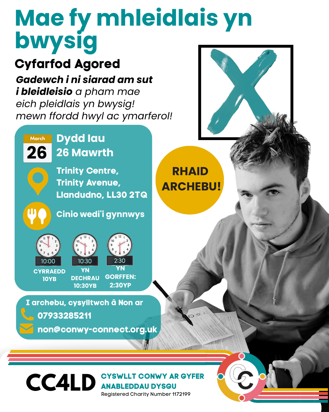 Cyfarfod Agored – Mae Fy Mhleidlais yn Bwysig