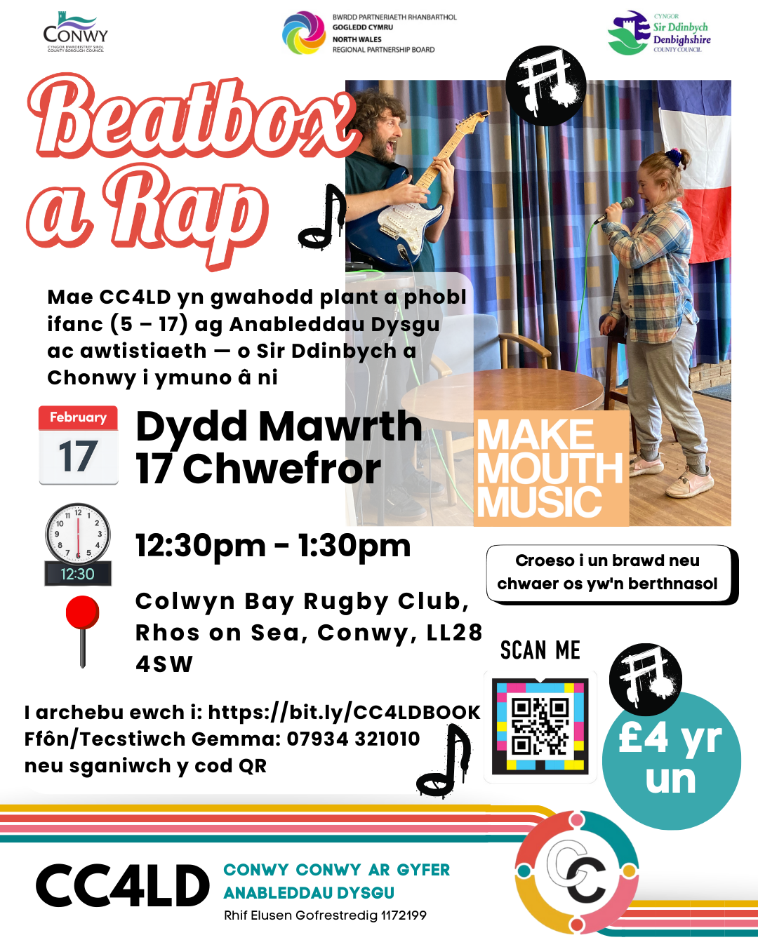  🎤 Gweithdy Beatbox & Rap