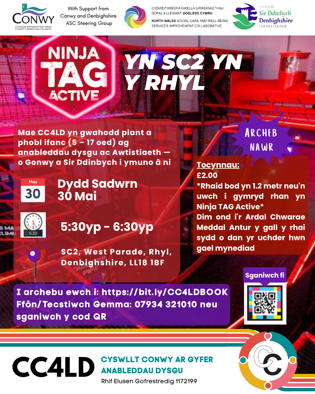🥷 Ninja TAG Active yn SC2, y Rhyl 🔴