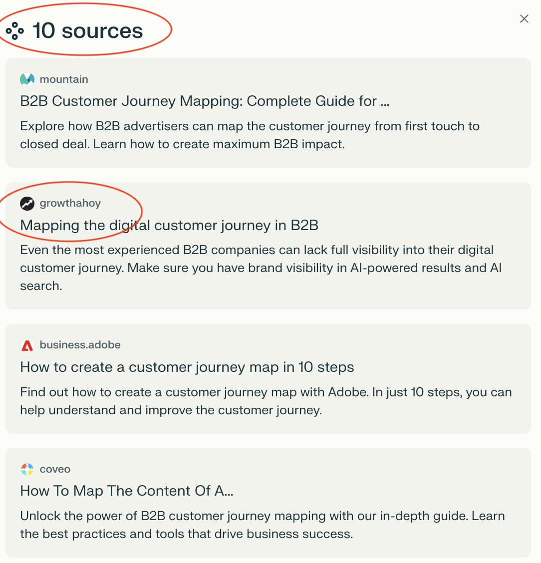 Ai visibility testing