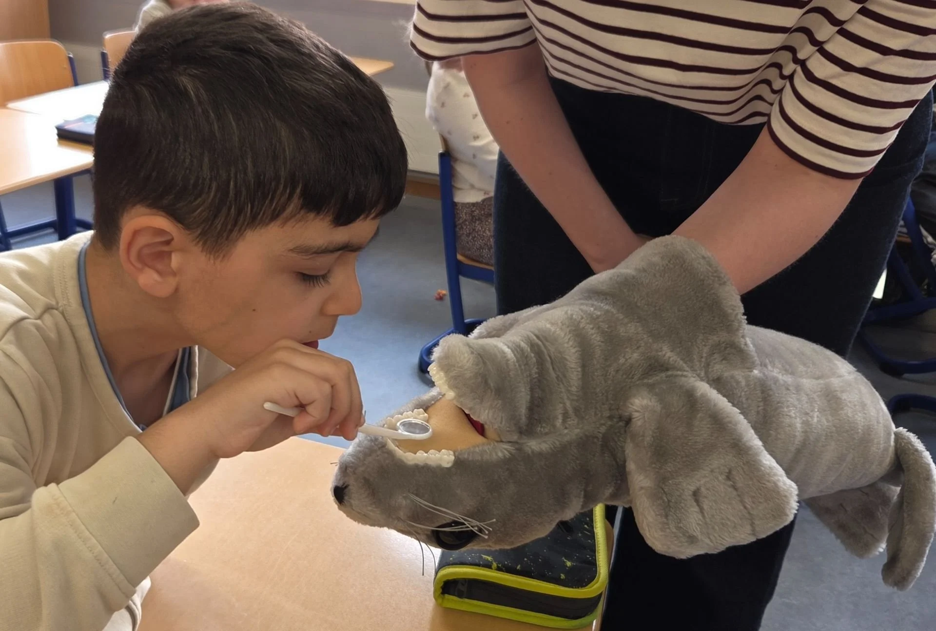 Besuch der Schulzahnärztin