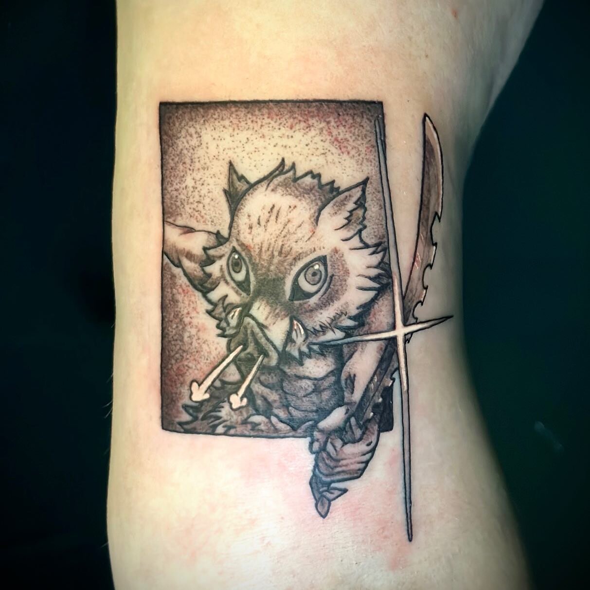 Inosuke Hashibira πβοΈ
DM me for booking π«΅π»π
Made with:
@cheyenne_tattooequipment @kwadron 
By:
@killerinktattoo 
#inosuke #anime #demonslayer #kimetsunoyaiba #demonslayertattoo #inosuketattoo #animetattoo #reykjavik #iceland
