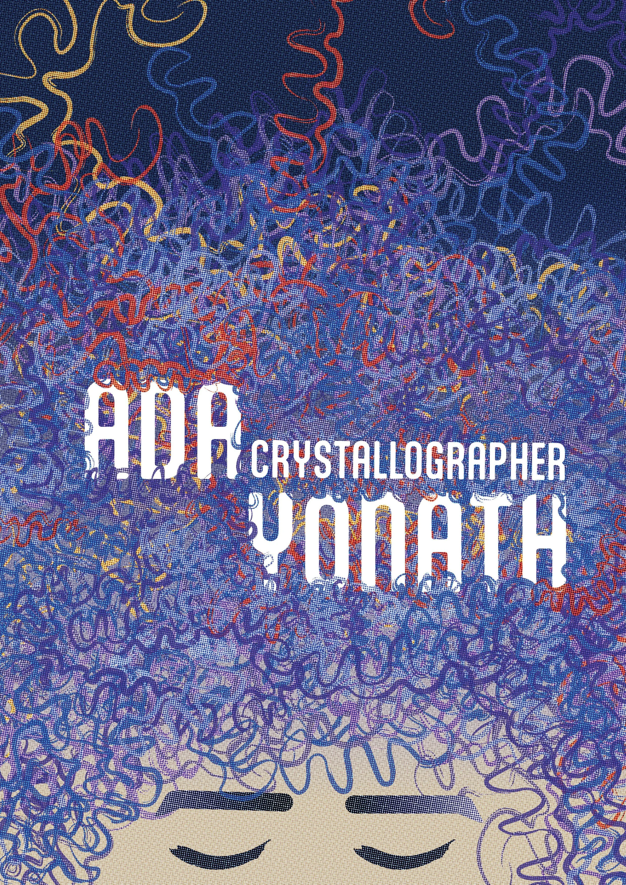 Ada Yonath (Crystallography) in the style of Marjaana Virta. Designed by Ciara Santiago.