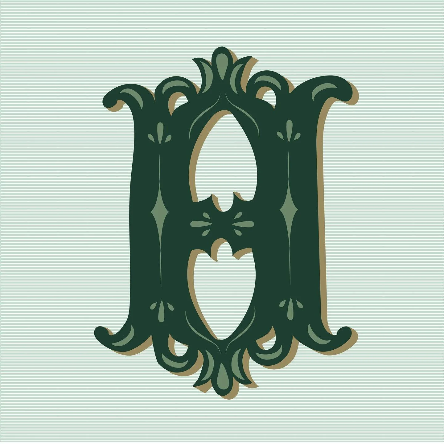 Finally have another letter done. 
#36daysoftype #36days_H