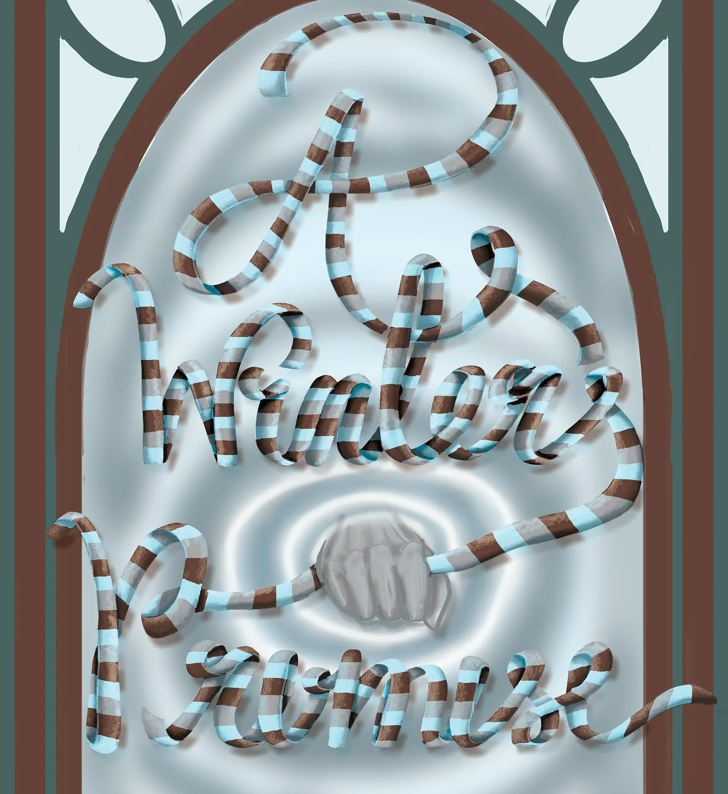 This is my partially completed submission for the ribbon prompt of the #letteringstylechallenge2024 #lsc24_2. 

This is the beginning of a book cover for A Winter&rsquo;s Promise. One of the most enchanting and unique books I&rsquo;ve ever read. I wa