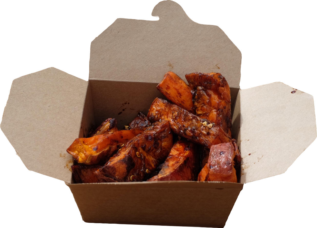 Sticky Chilli Dressed Sweet Potato Chips