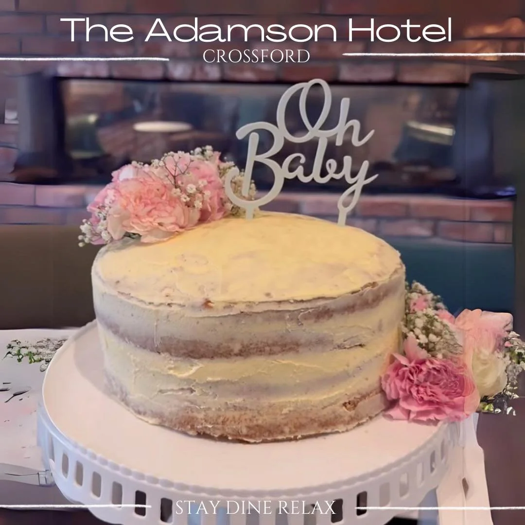 Planning a baby shower? We have a private dining space within our restaurant or our separate Tempus Lounge for your event. 

Talk to our team on 01383 736132 to make your event one to remember!