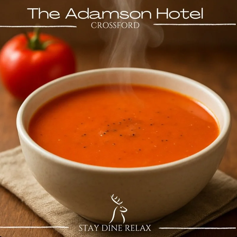 🍂 Our freshly made soup is the perfect autumn comfort food.

The Adamson Hotel - serving from Scotlands Larder daily from noon 🏴󠁧󠁢󠁳󠁣󠁴󠁿

#AutumnEats #ComfortFood #SoupSeason #HotelDining #FreshlyMade #WarmAndCozy