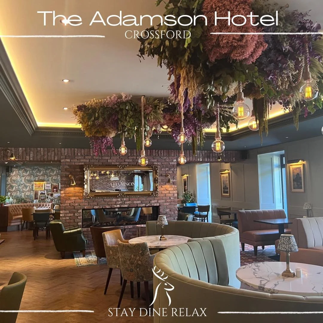 Saturday Lunch Goals = Unlocked
Good vibes, great company, and plates that look almost too good to eat.

Join us in Crossford for a laid-back lunch by the fireside in our stunning restaurant that&rsquo;s as Insta-worthy as our delicious food &mdash; 