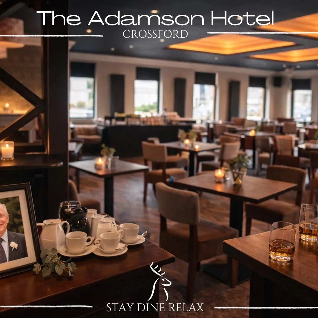 When the moment calls for care and consideration, every detail matters.

Our space set for a funeral wake &mdash; calm, respectful, and welcoming for family and friends. 🤍

Talk to our team about your requirements on 01383 736132

#dunfermline #fuct