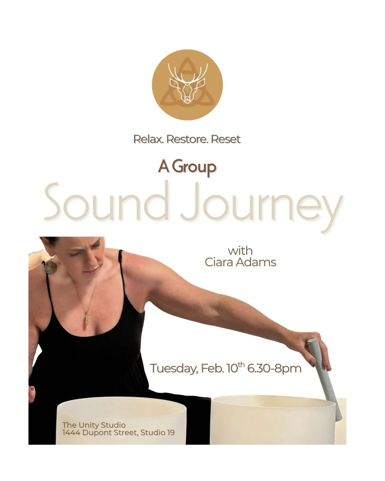 🌿 Ground &bull; Restore &bull; Recenter

A Group Sound Healing for Nervous System Reset &amp; Inner Alignment

As the world feels increasingly loud, fast, and uncertain, this sound healing gathering offers a deeply grounding pause &mdash; a chance t