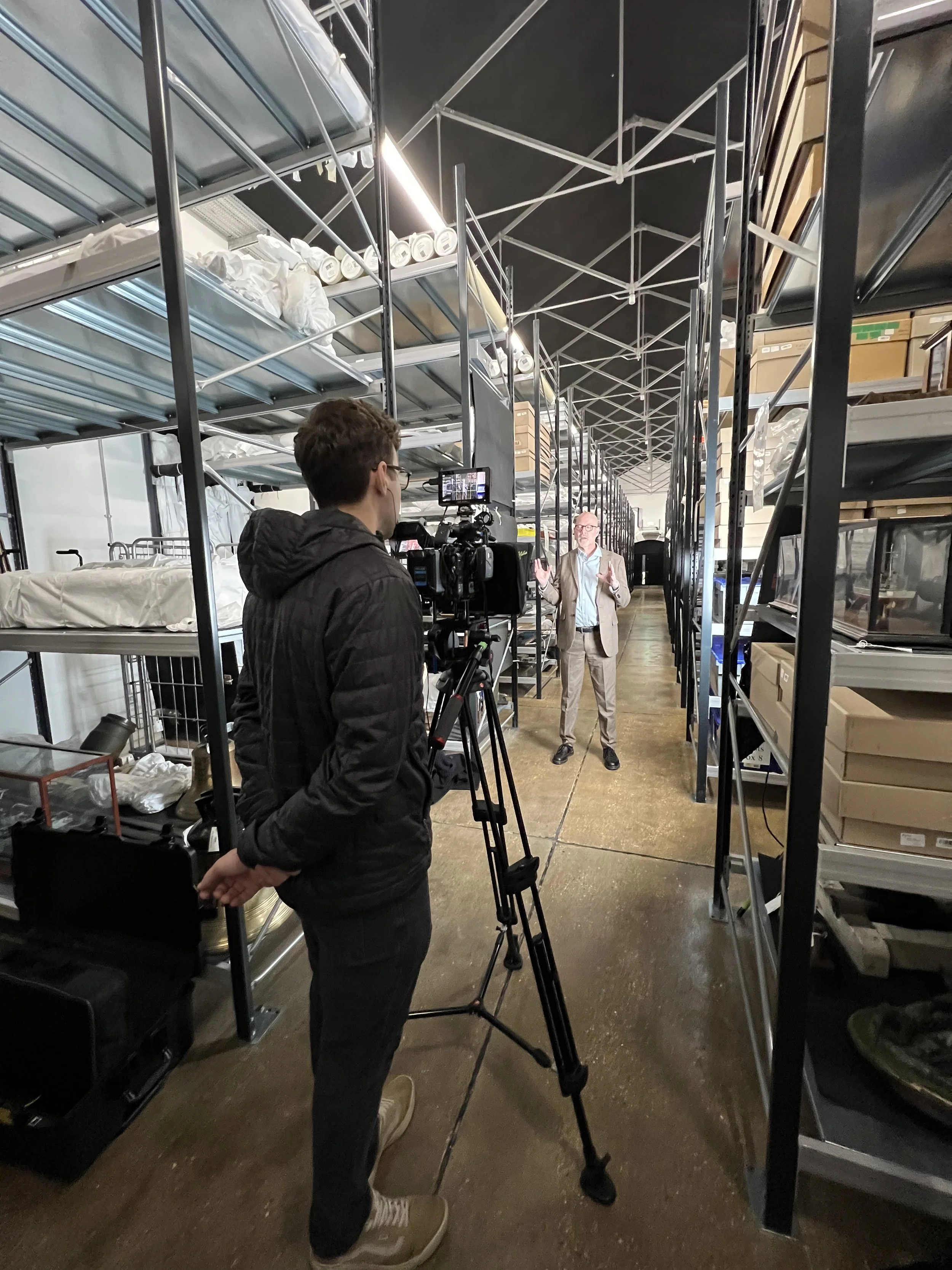 DP shooting with available light as part of a low-impact video production approach