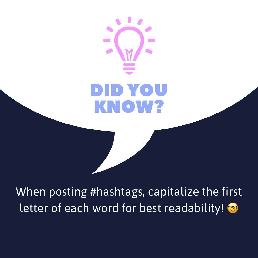 Accessibility is critical! Here&rsquo;s an easy tip for best practice: When posting #hashtags, capitalize the first letter of each word for best readability! 🤓

It&rsquo;s friendlier for screen readers and dyslexic users.

#NowYouKnow #KindDesign #U