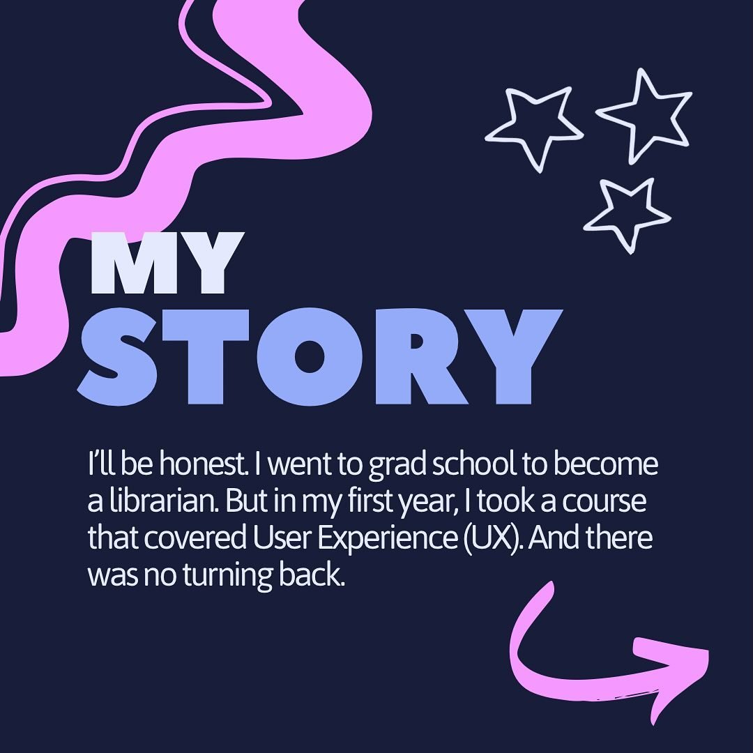 Here&rsquo;s my story. How did YOU get your start? 🤓

#WebDesign #KindDesign #UserExperienceDesign #MLIS #SquarespaceDesigner

Alt text: I&rsquo;ll be honest. I went to grad school to become a librarian. But in my first year, I took a course that co