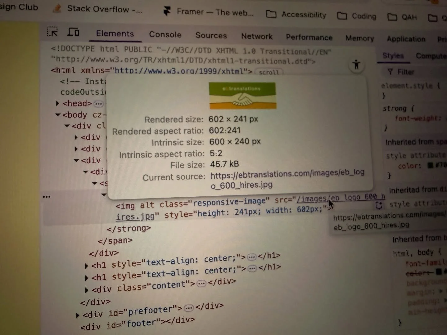 Dear Universe, 

Please send more old school css puzzles from rad and kind clients my way. 🧩🤓

Love, 
Max

Having fun over here! 💾

#QueerCoders #KindDesign #WebDesign #ICanFixThat

Image description: pop up of metadata for a banner image from the