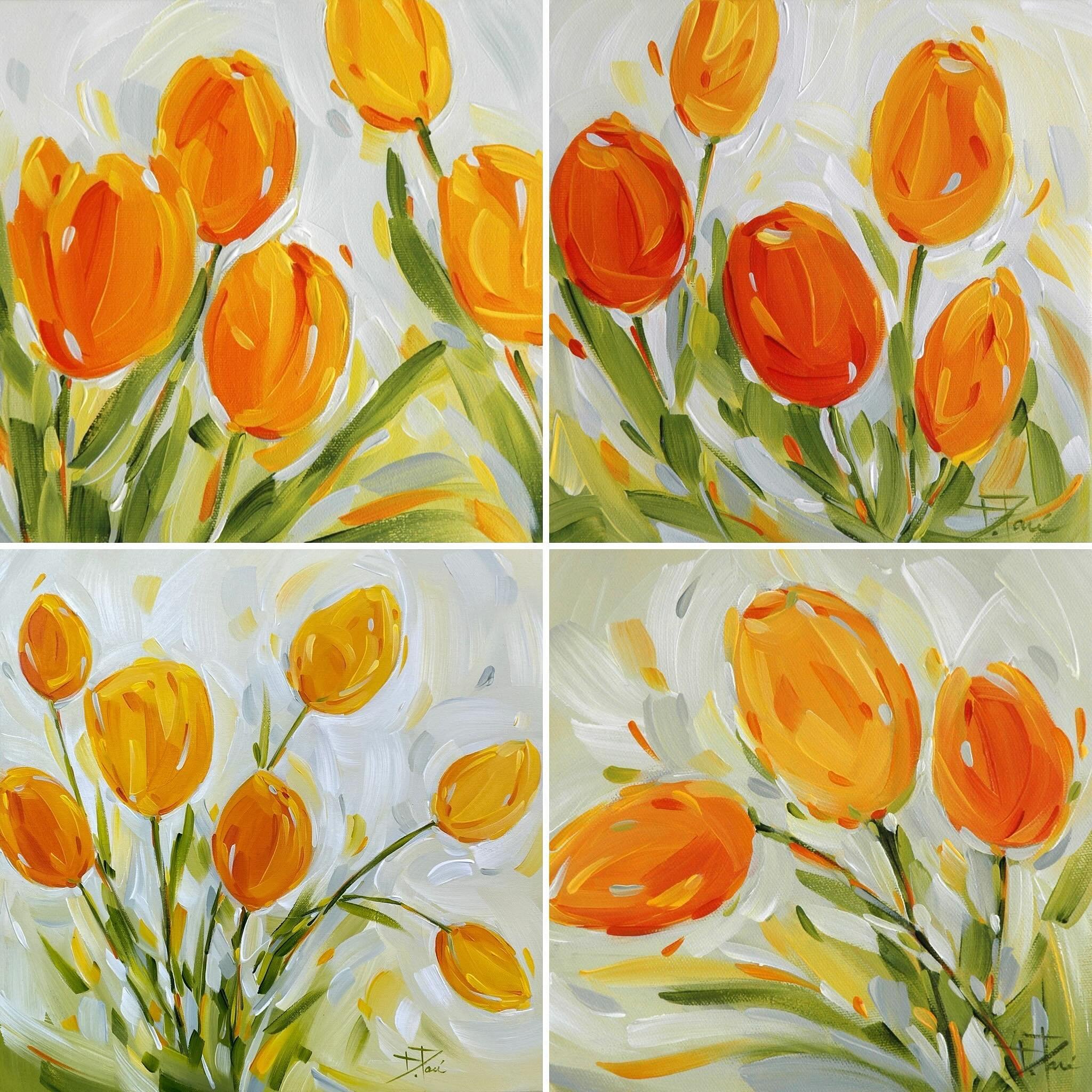 It&rsquo;s tulip time in Ottawa. Get your tulip painting @santinigallery. Shop in person or on line for a great selection of colorful art!