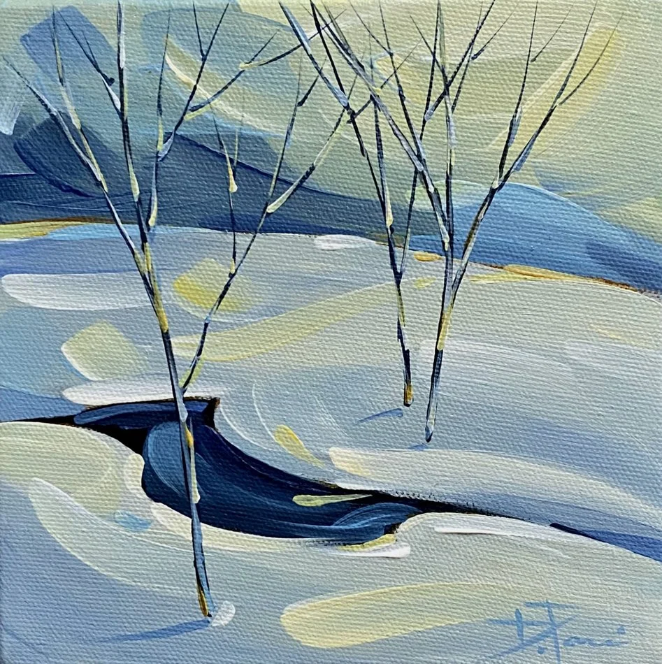 BLEUS DOUX / QUIET BLUES 6X6 $130