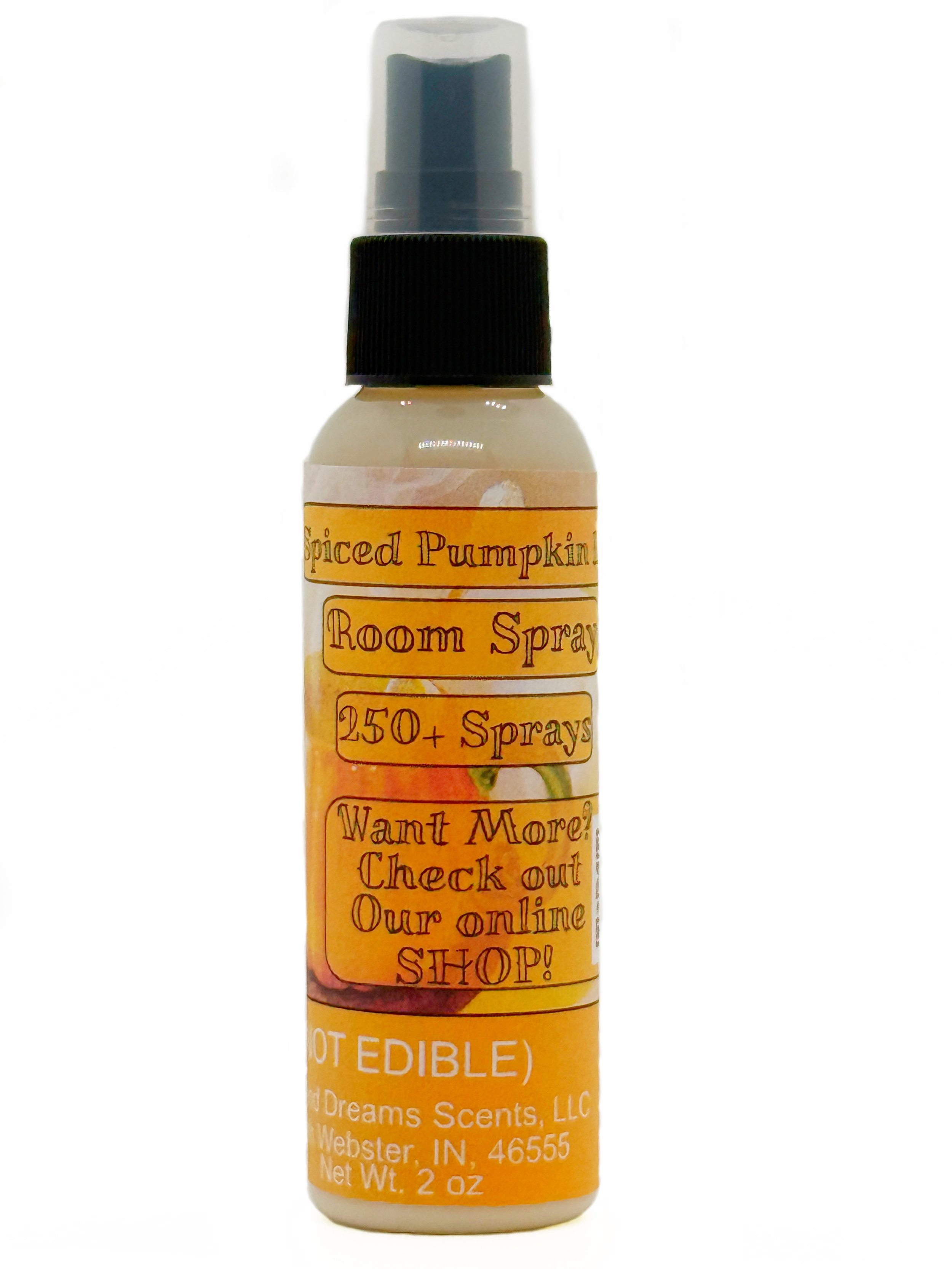 Spiced Pumpkin Latte 2 oz Room Spray