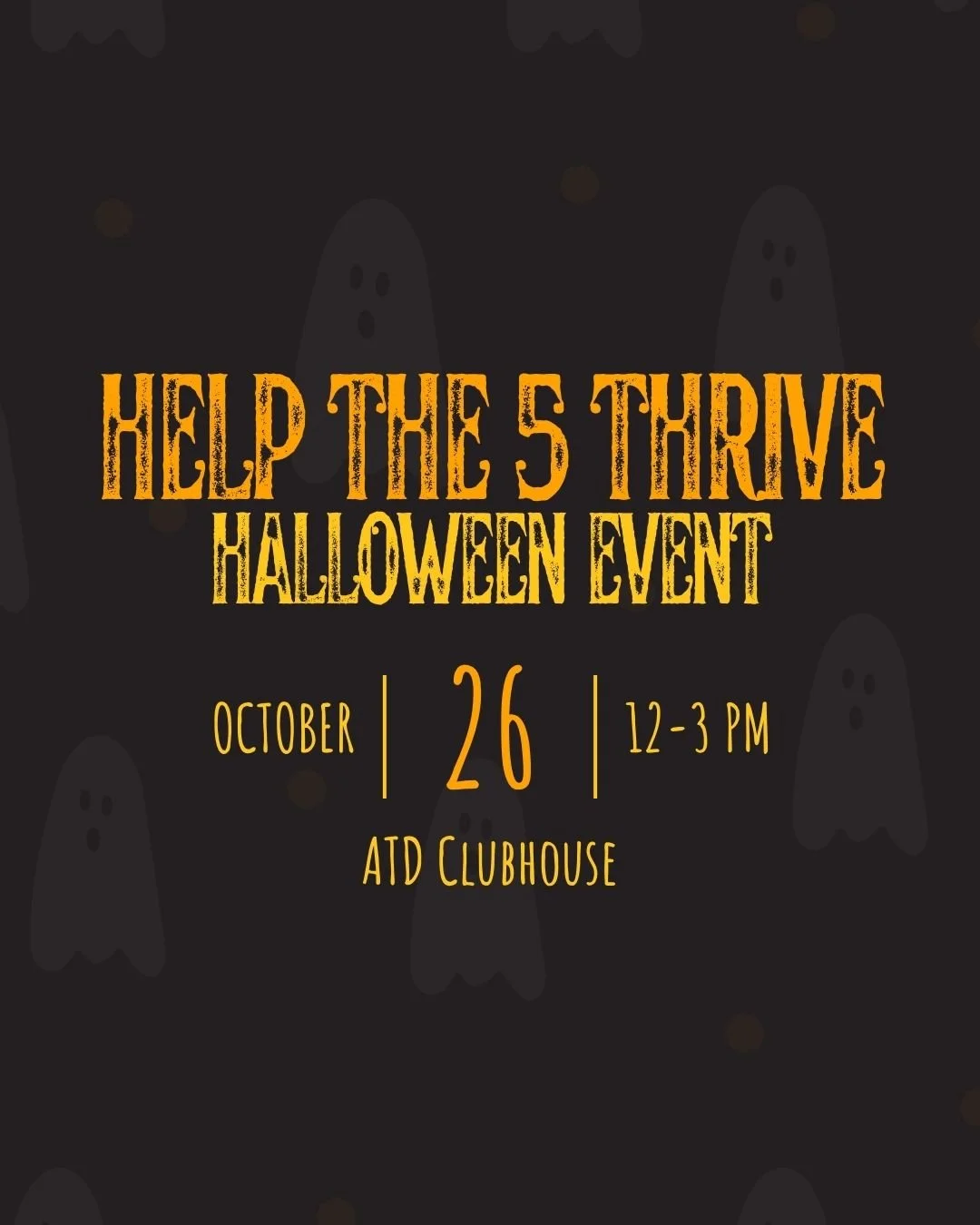 🎃 This Halloween, make a real difference.

Join us for Help the 5 Thrive on October 26 at @atdclubhouse : a day of spooky fun that helps 5 Husky mix puppies heal and grow.
They&rsquo;ve survived more than any pup should: hoarding, worms, fragile hea