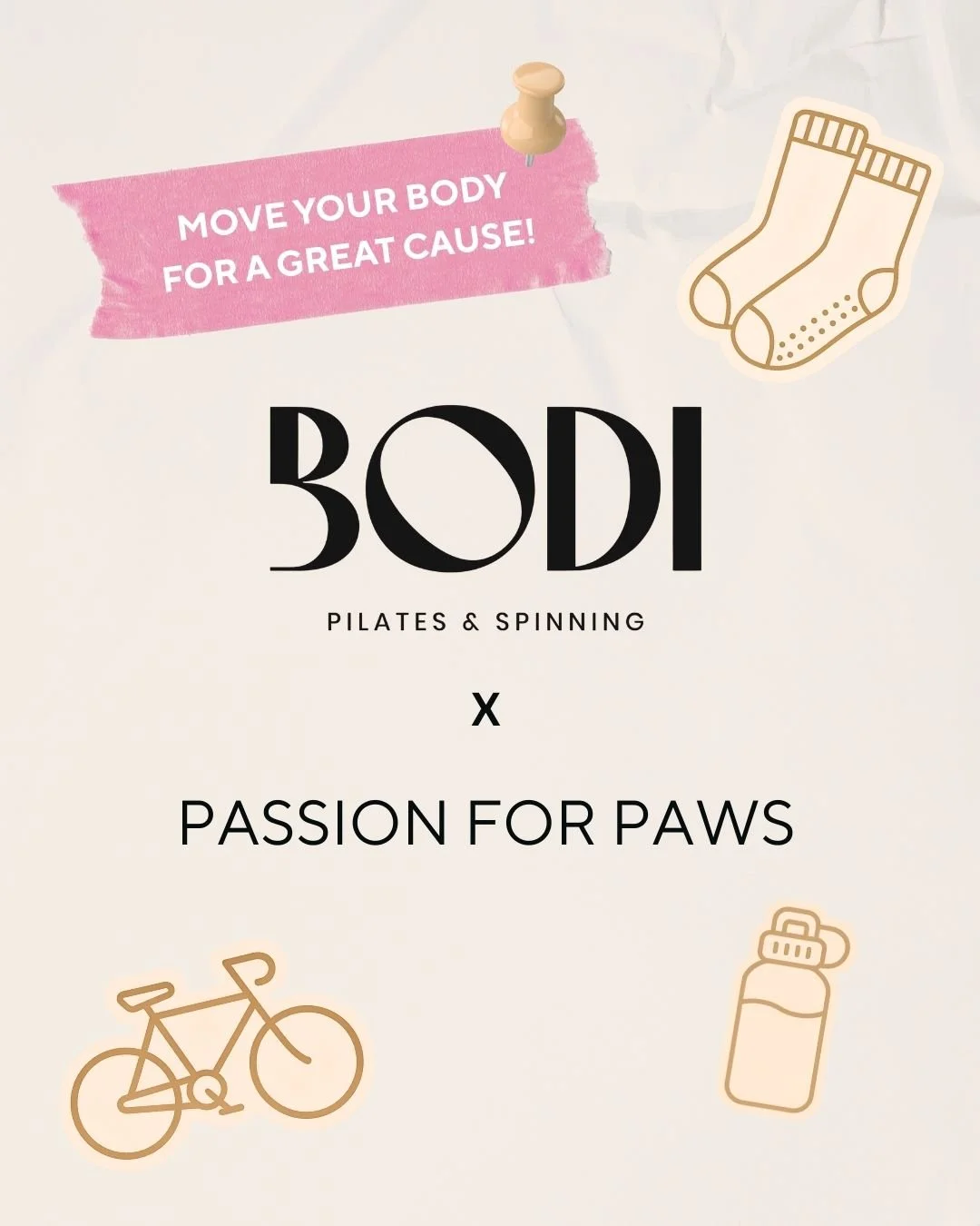 🐾 SWEAT FOR PETS 🐾
Studio BODI x Passion for Paws

Bouge ton corps, redonne au suivant et aide &agrave; cr&eacute;er un avenir meilleur pour les animaux dans le besoin. 💕Gr&acirc;ce &agrave; notre incroyable communaut&eacute;, tous les cours sont 