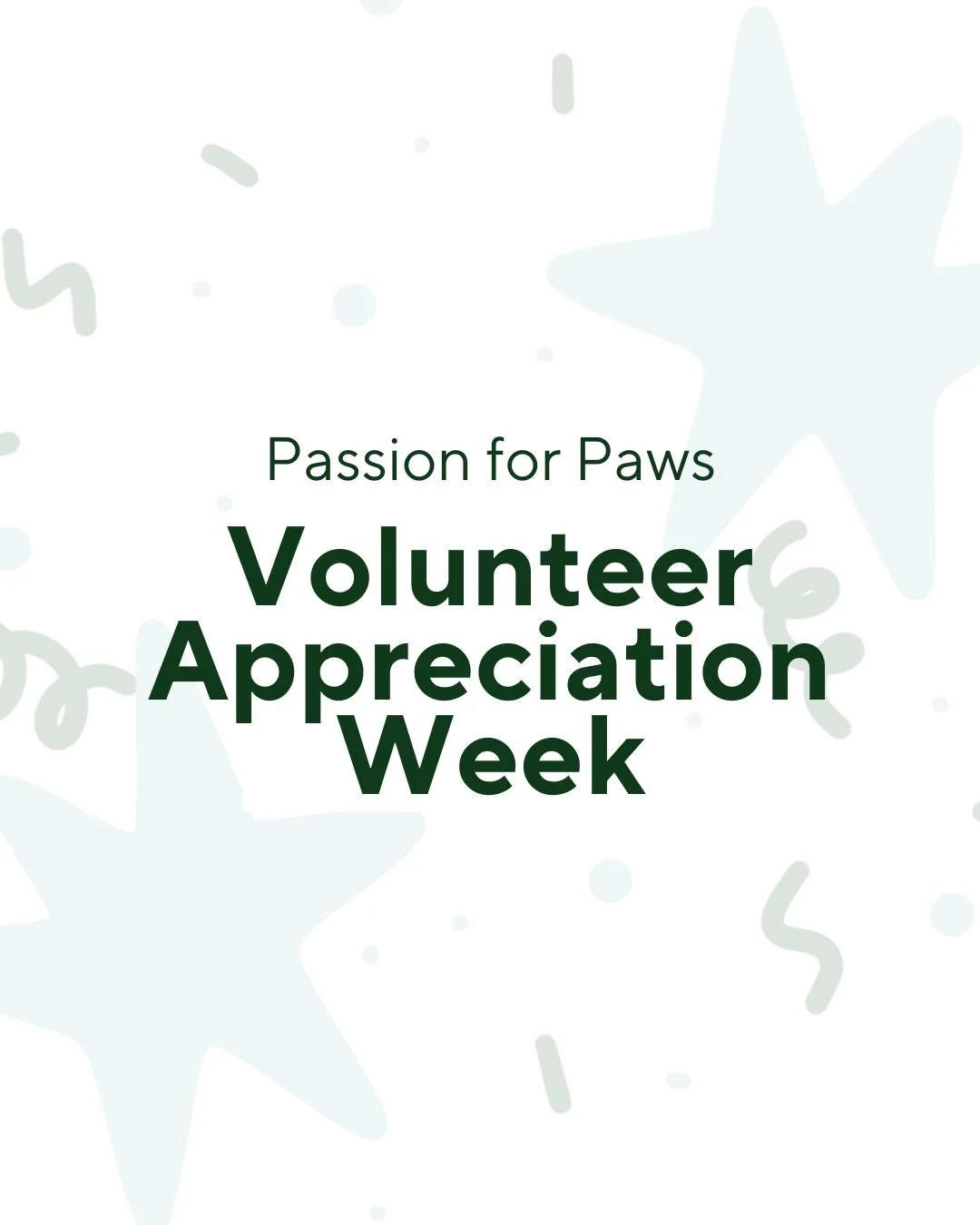 To our incredible volunteers, this Volunteer Appreciation Week 💚

This week, we want to recognize and celebrate you, the heart of our community.

From those who show up weekly (and even daily) to help run and strengthen the foundation of Passion for
