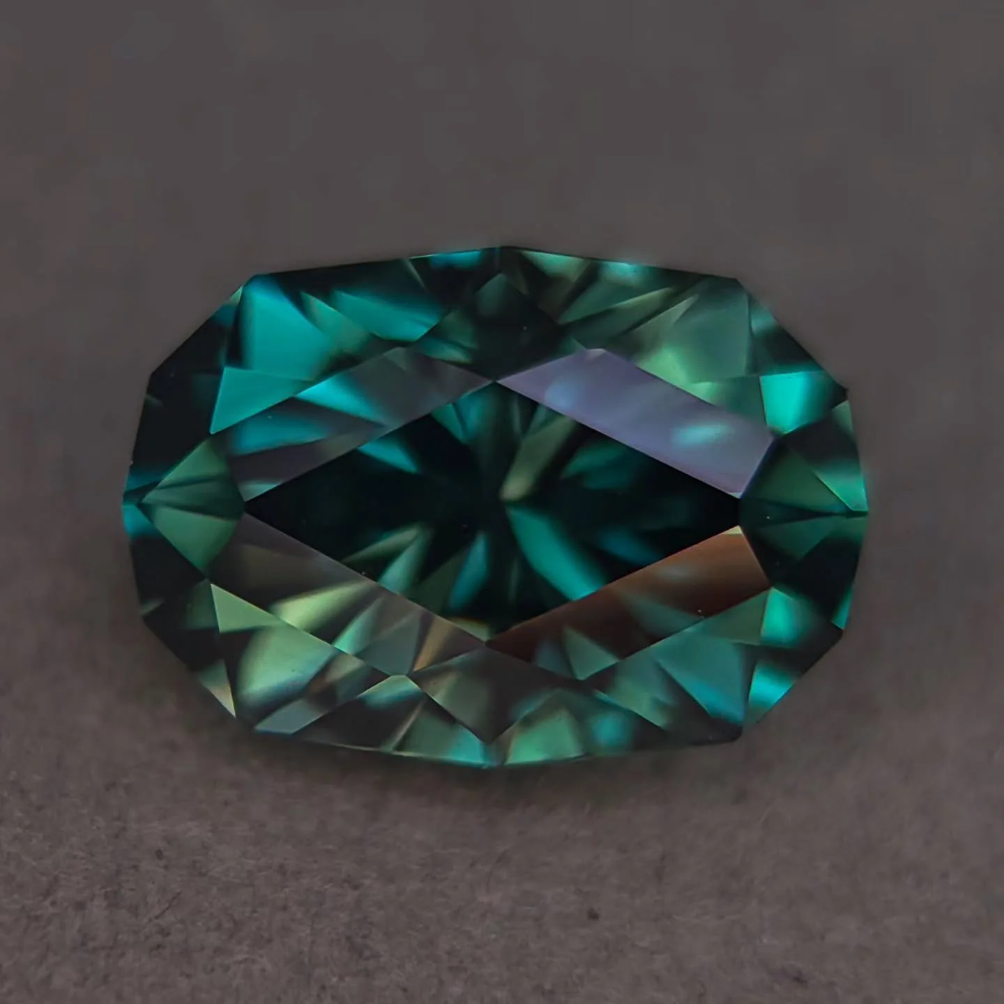 Available ✨ 11mm - This incredible stone is lab sapphire in the rare and difficult color to find called Verneuil #85. It's the most natural looking color in my opinion and every gem I ever cut from it looks amazing. This particular piece looks very s