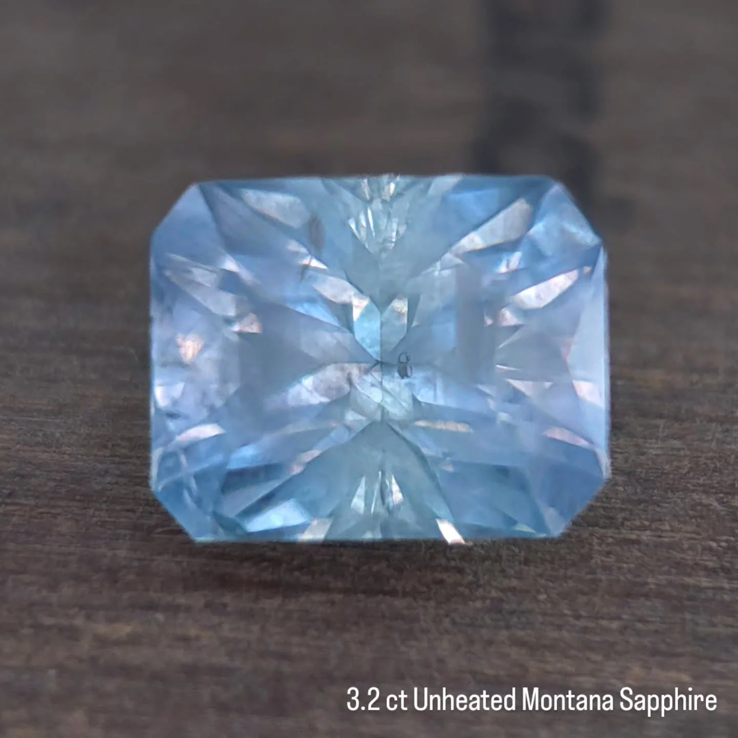 Available ☁️ This beautiful 3.2 ct unheated Montana is ready for her new home. Sky Blue with a dreamy glow.
8.3 x 6.3 x 5.6mm

She has some inclusions but they are all under the hood and exactly as nature made her. Plucked straight from the earth by 
