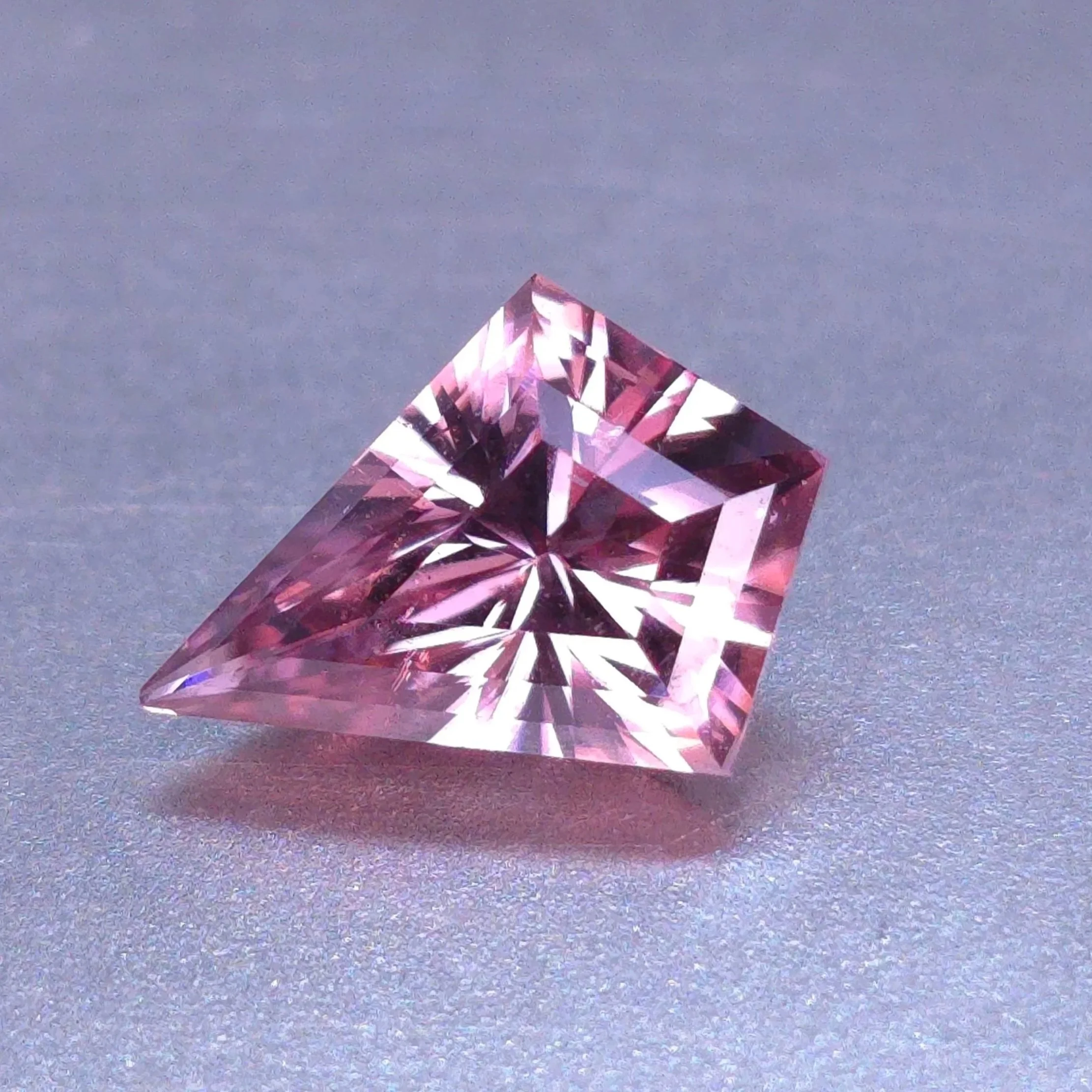 2.2ct Natural Zircon - Pink Kite 10.3 x 6.3mm