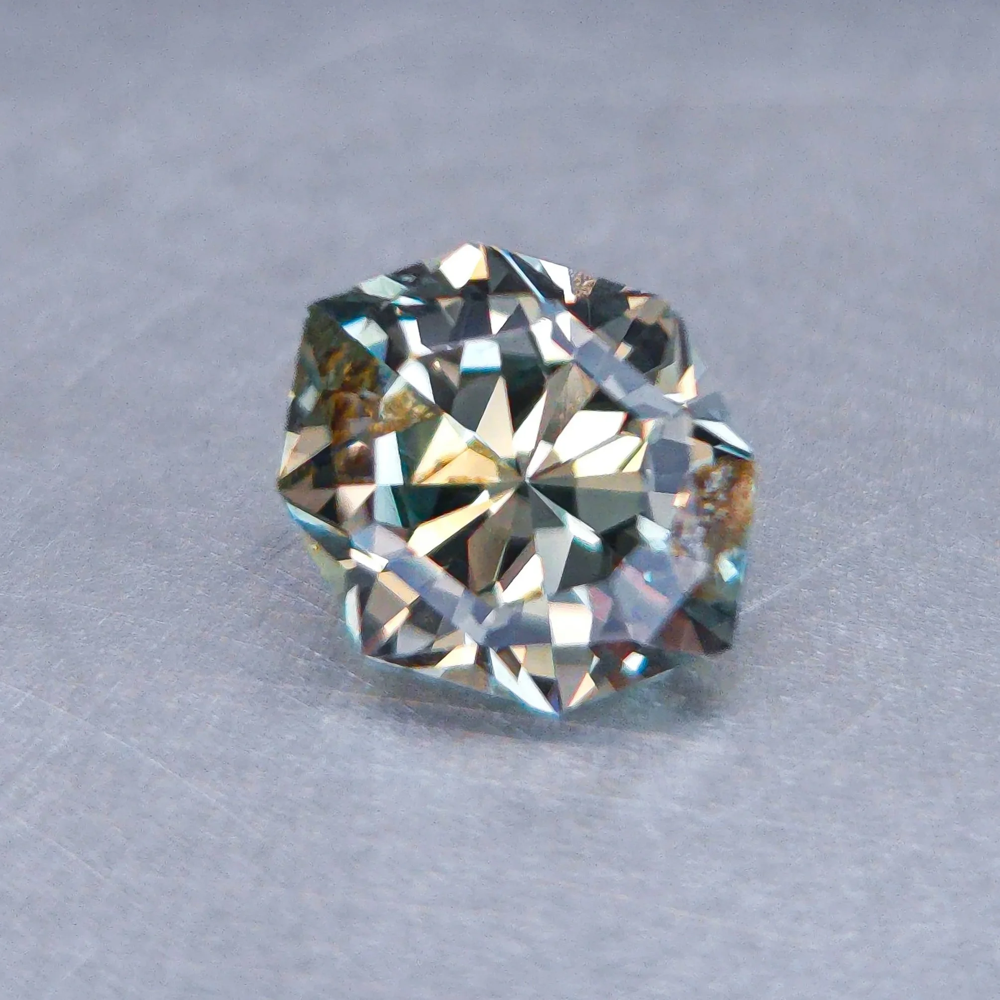 1.33ct Light Green Natural Unheated Montana Sapphire
