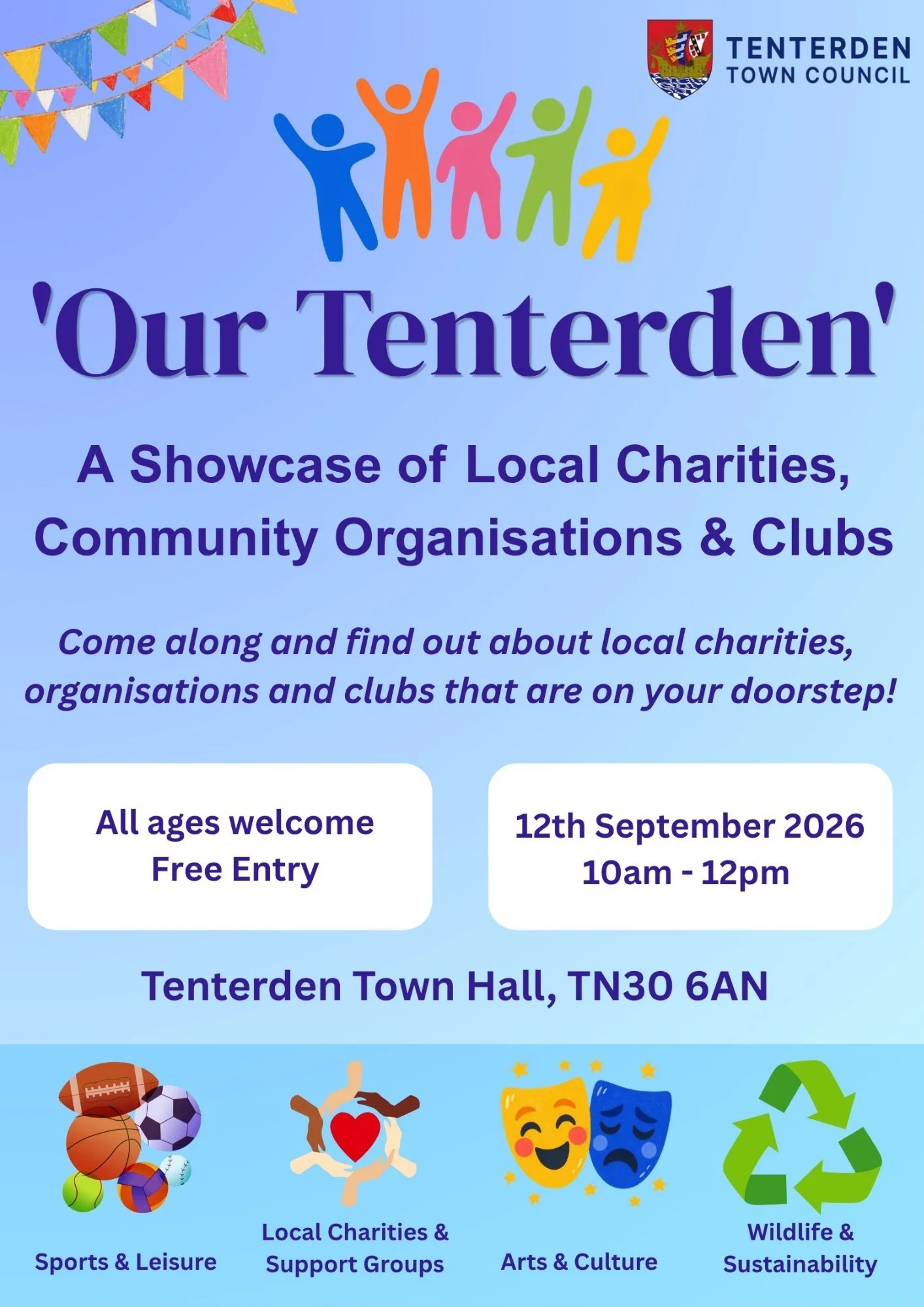 Our Tenterden charity showcase event at Tenterden Town Hall