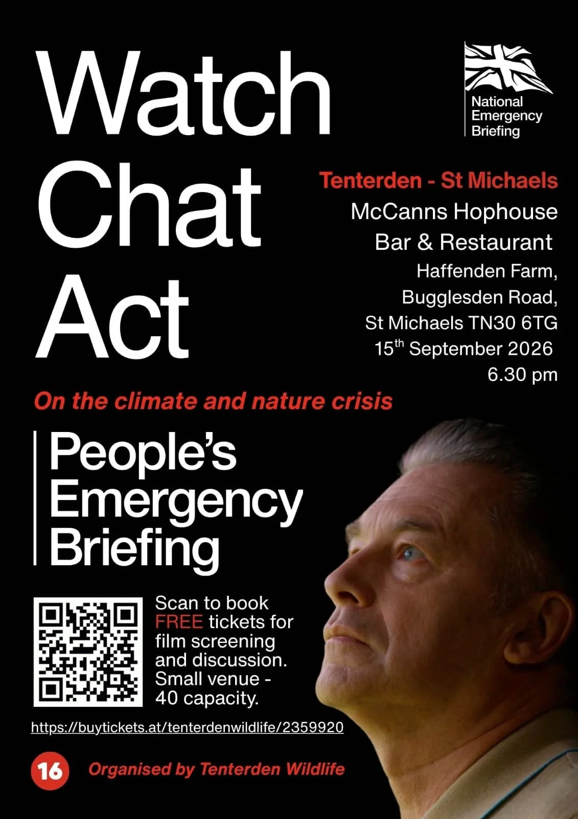 People's Emergency Briefing event details visual
