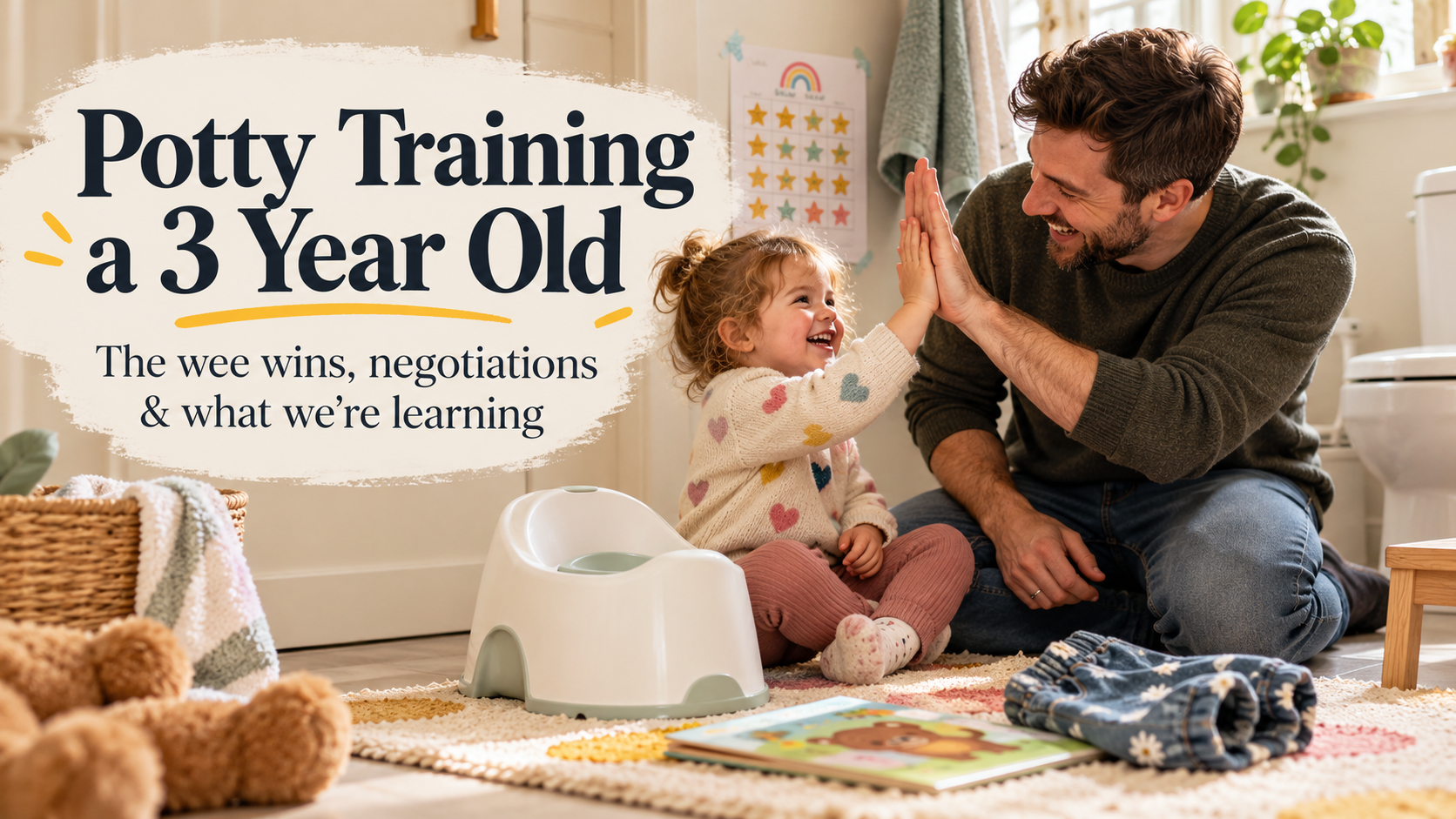 Potty Training a 3 Year Old: The Wee Wins, Negotiations and What We’re Learning.
