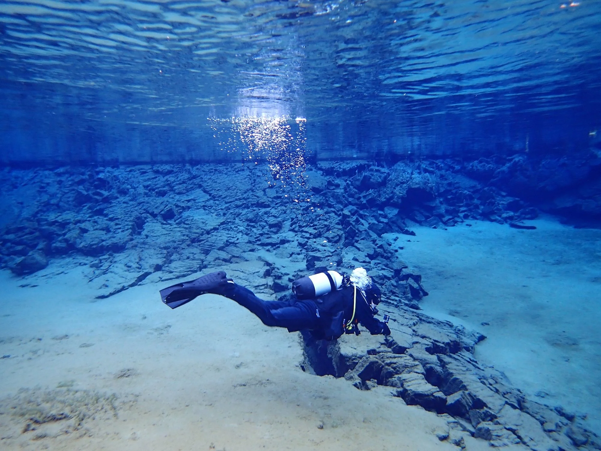 scuba diving the silfra fissure iceland 