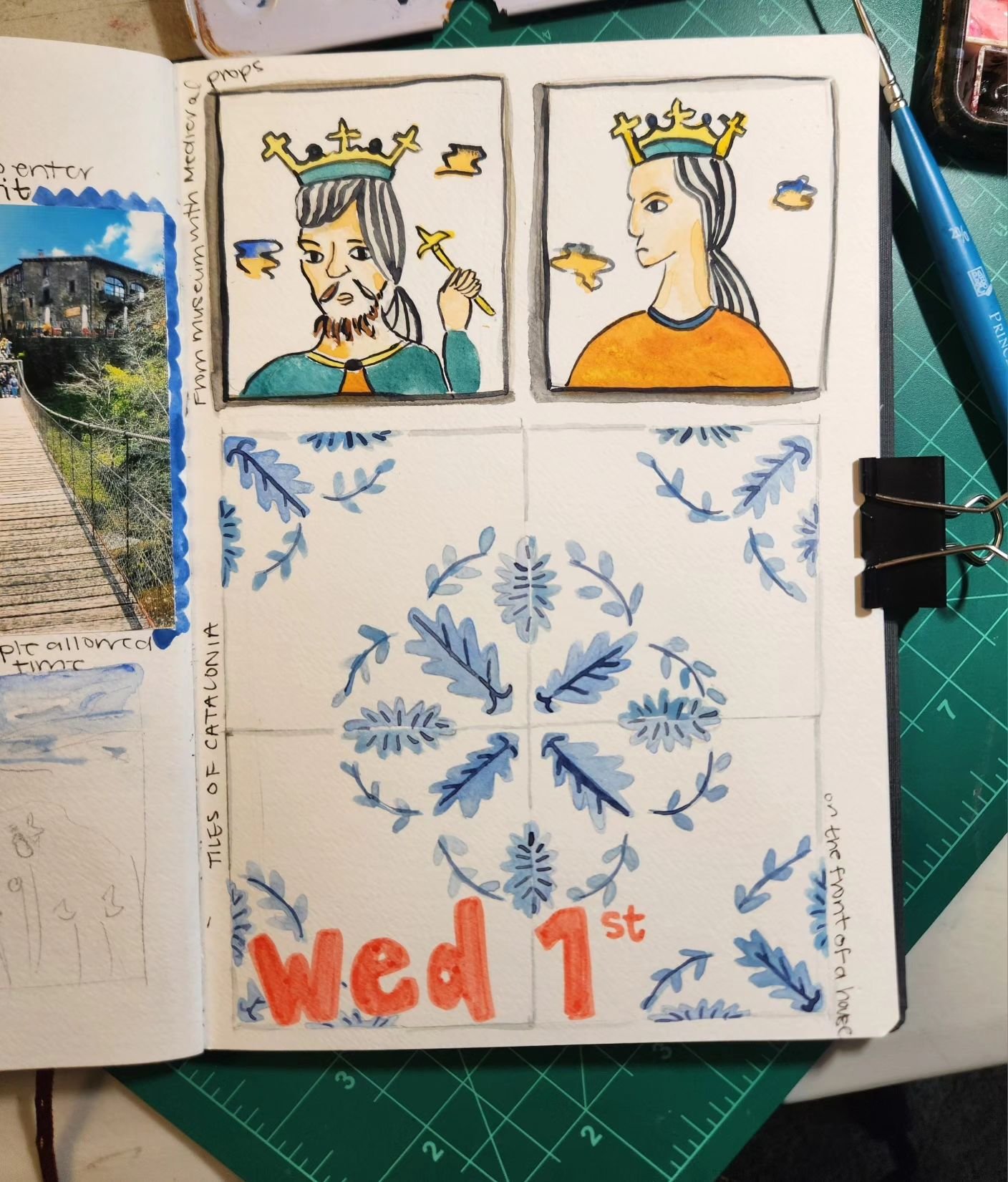 Still catching up on my travel sketchbook 2 months later 😅. I always take SO many tile pictures and just love painting their pattern.
.
.
.
.
.
.
.
.
.
#watercolorsketchbook #watercolorartist #travelsketchbook #travelart #sketchbookdrawing #sketchbo