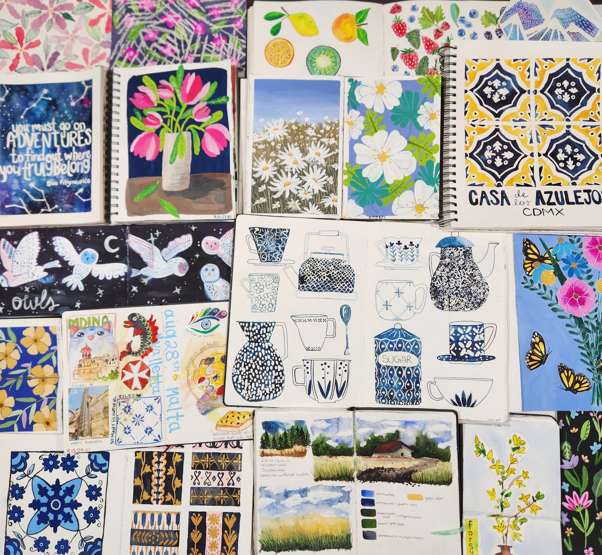 5 Easy ways to fill your sketchbook