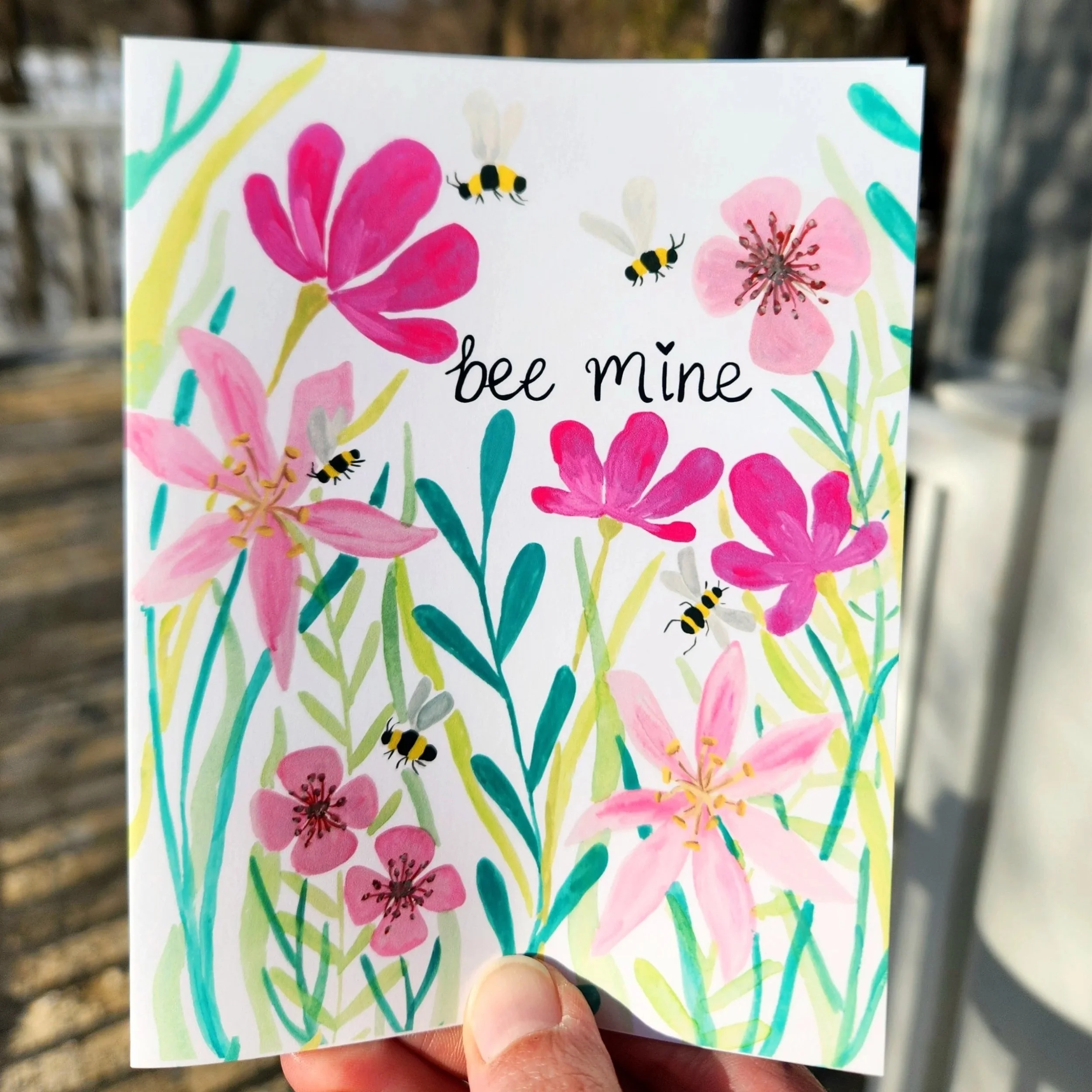 Bee Mine Valentine's Day Card: