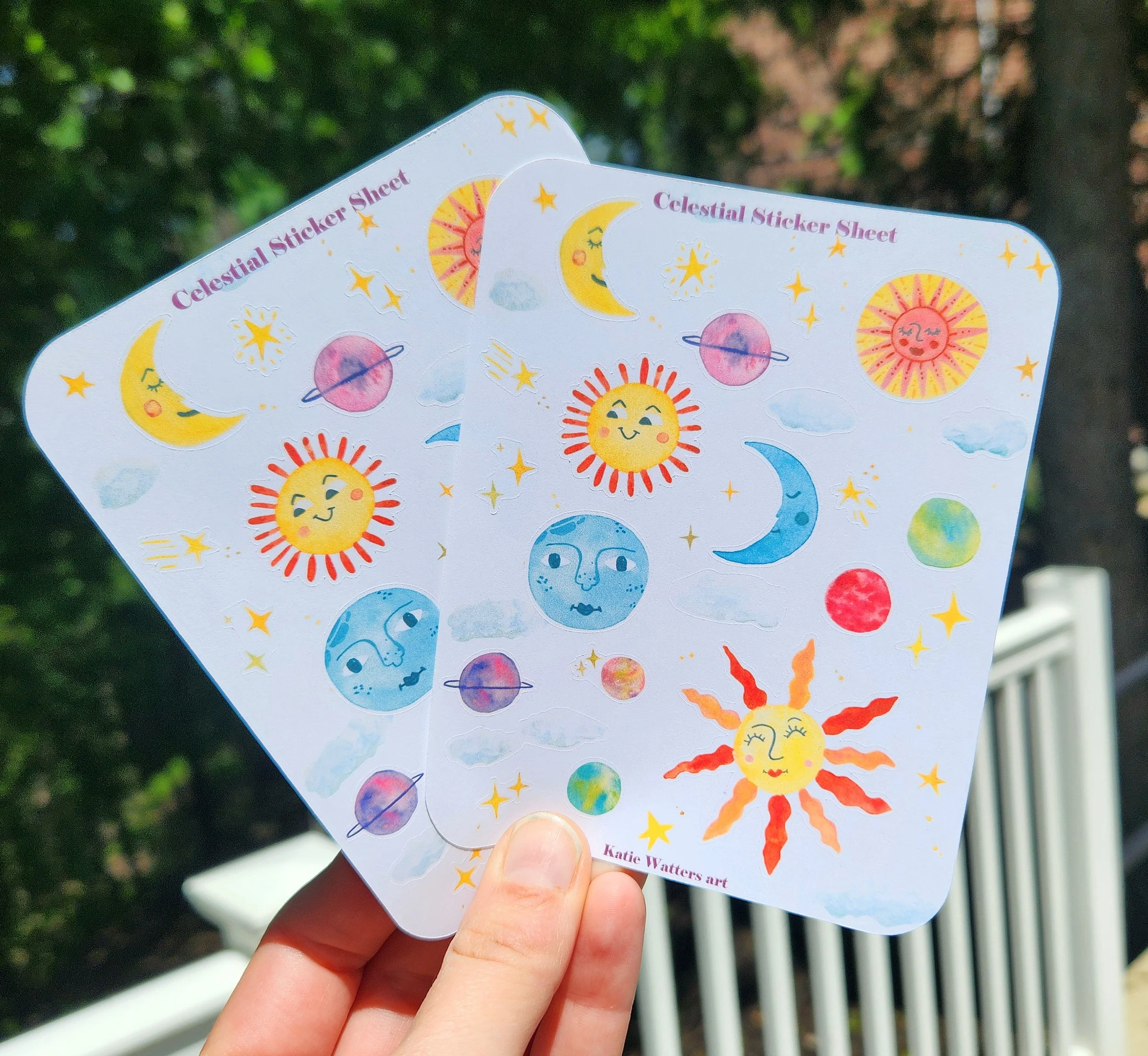 Celestial Sticker Sheet (Set of 2)