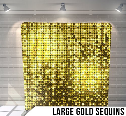 Large Gold Sequin Tension Cloth