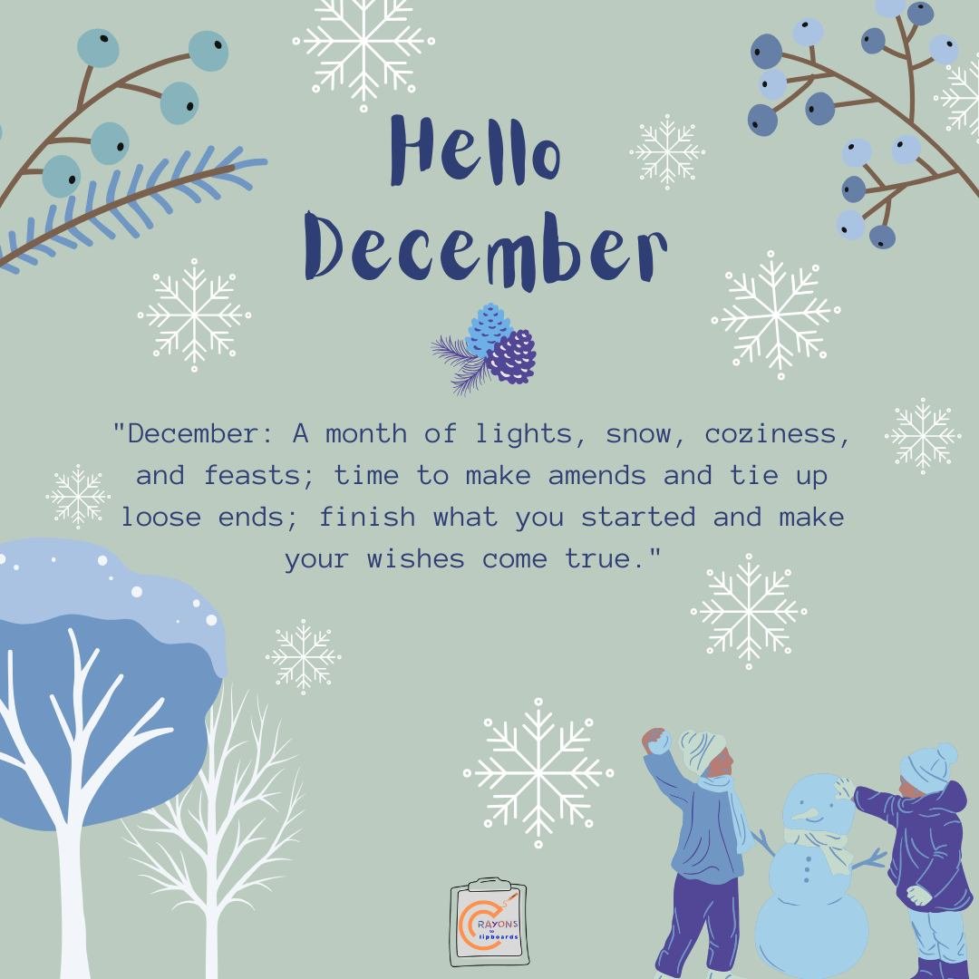 Happy December❄💙

It is the last month of the year, which means its time to wrap up goals, reflect on the last year, and plan for the future. All wins are equally important, so celebrate all you have accomplished this year📋