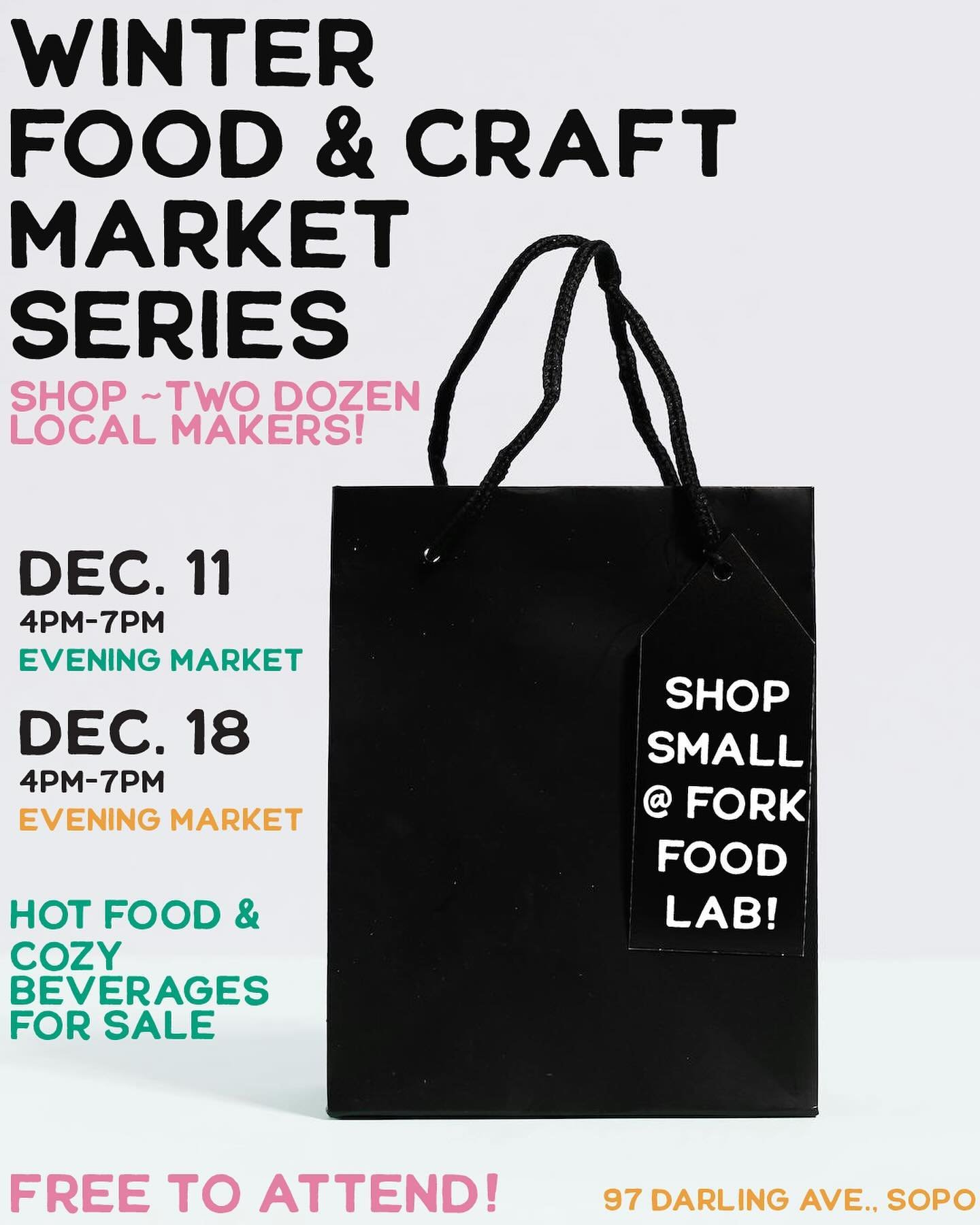Celebrate the giving season with local flavors and gifts at our next Winter Market! Happening next Wednesday, 12/11 from 4-7pm. Nearly two dozen amazing vendors, from Fork Food Lab members to other local makers, will showcase their Maine-made product