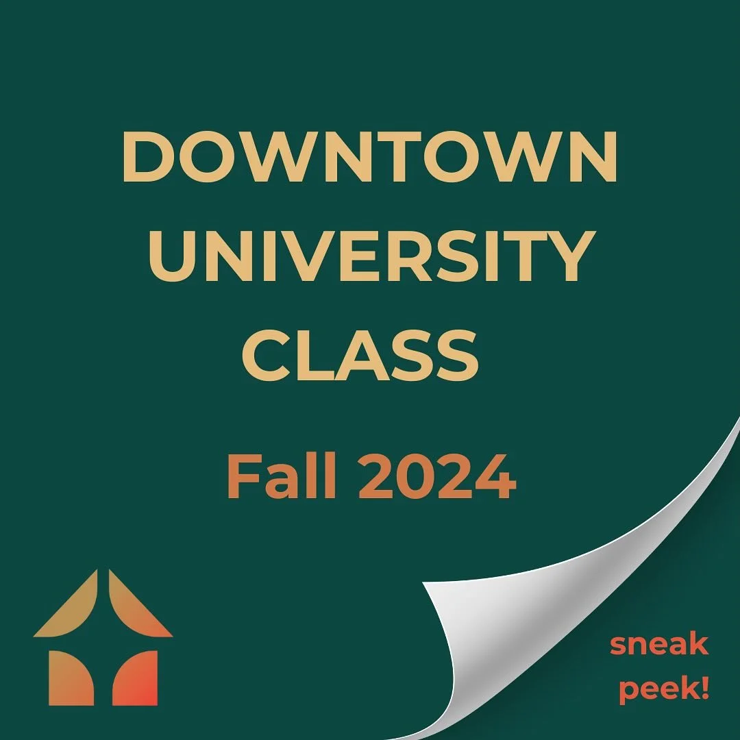 TOMORROW! This semester we will be diving into Practicing the Way by John Mark Comer for our University Class, and we would love to see you there!