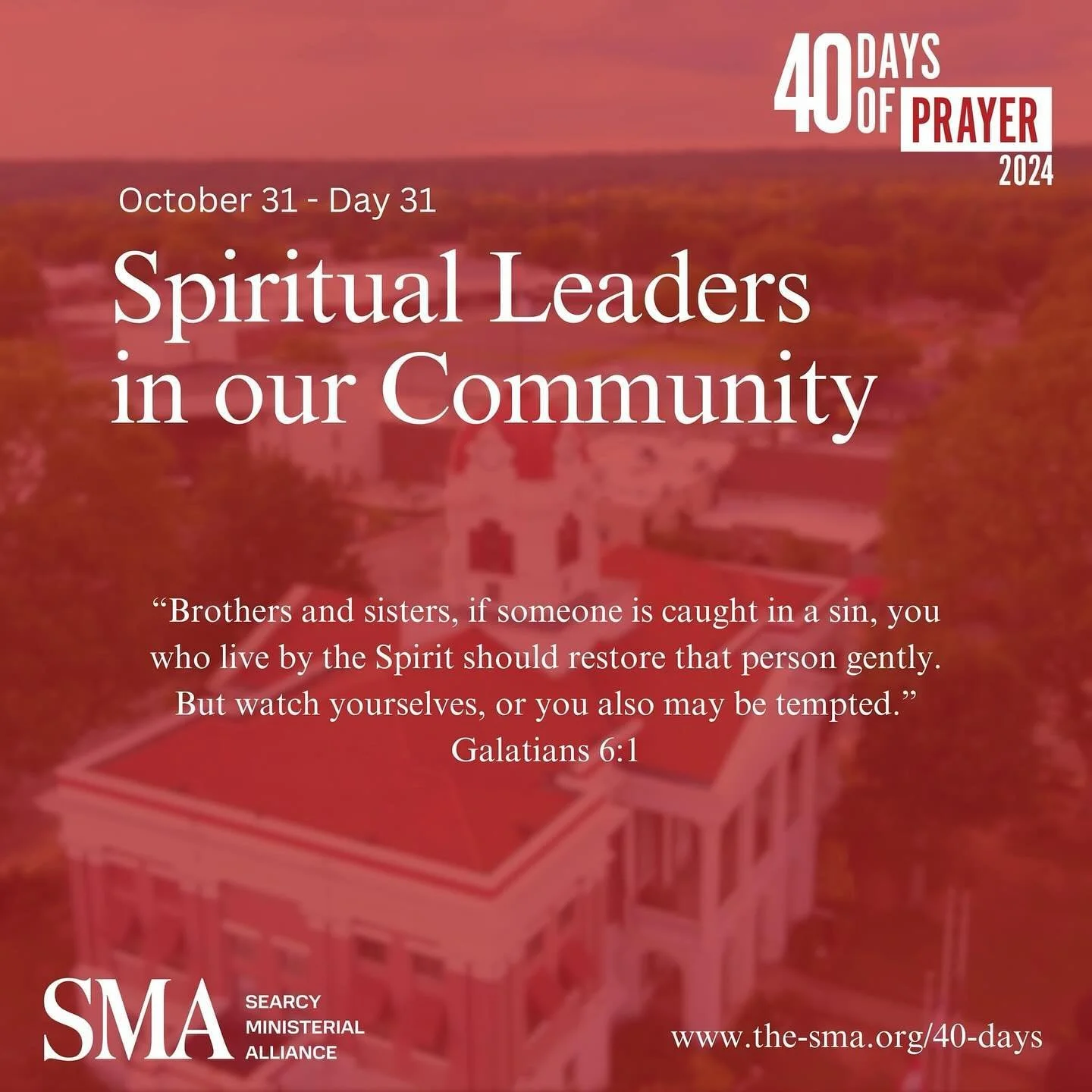 Thursday&rsquo;s prayer:
Our Father in heaven, hallowed be your name. We ask for your protection on the spiritual leaders in our community as they battle in warfare against wickedness. Help us to see ways we can support them by the power of the Holy 