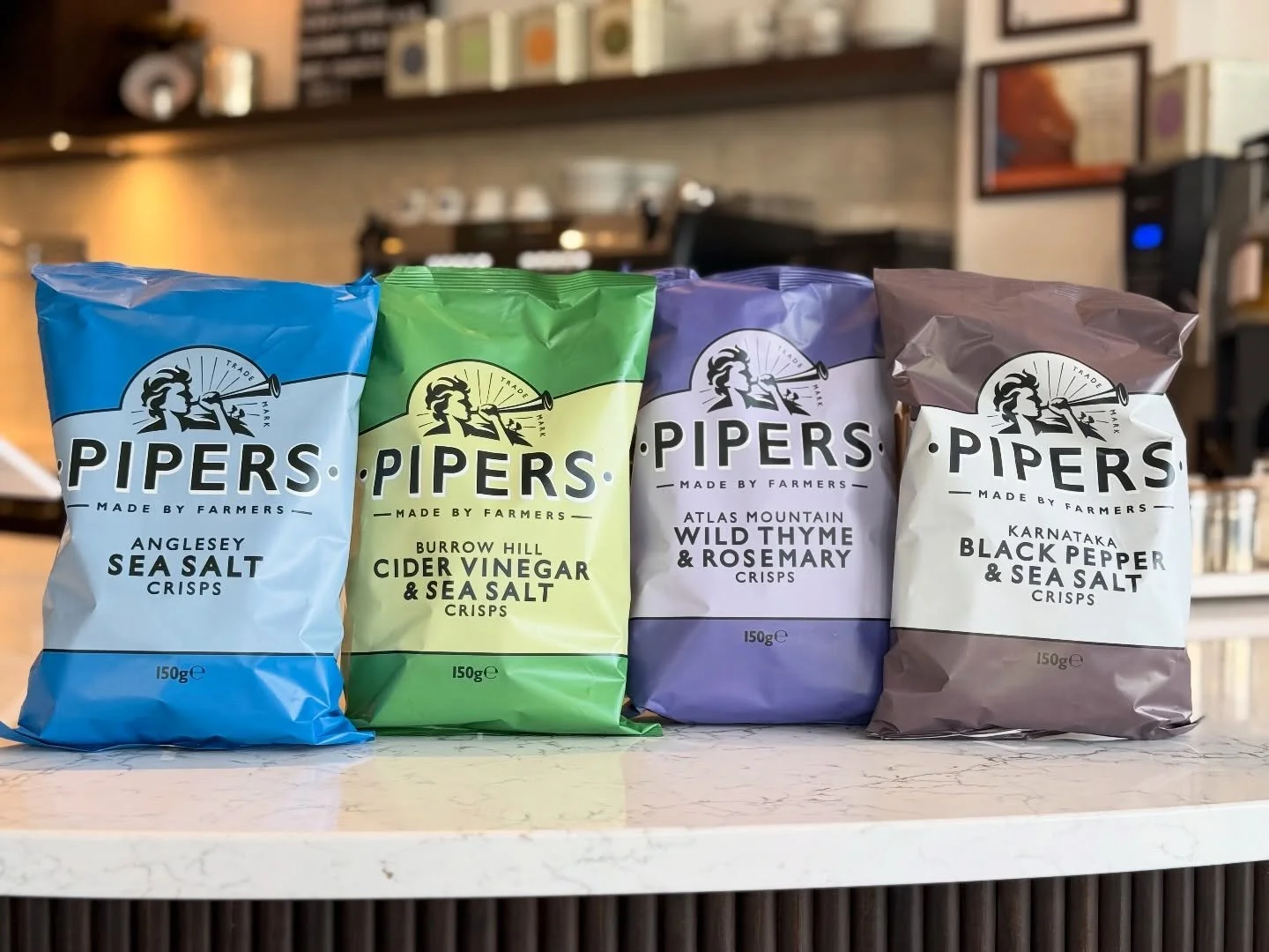 Crisp, crunchy, and properly delicious 🥔🇬🇧

Pipers Crisps are made by farmers in the U.K. who take flavour as seriously as we take cheese! 

From pure Anglesey Sea Salt to herb-forward Wild Thyme &amp; Rosemary, each bag is bold, simple, and beaut