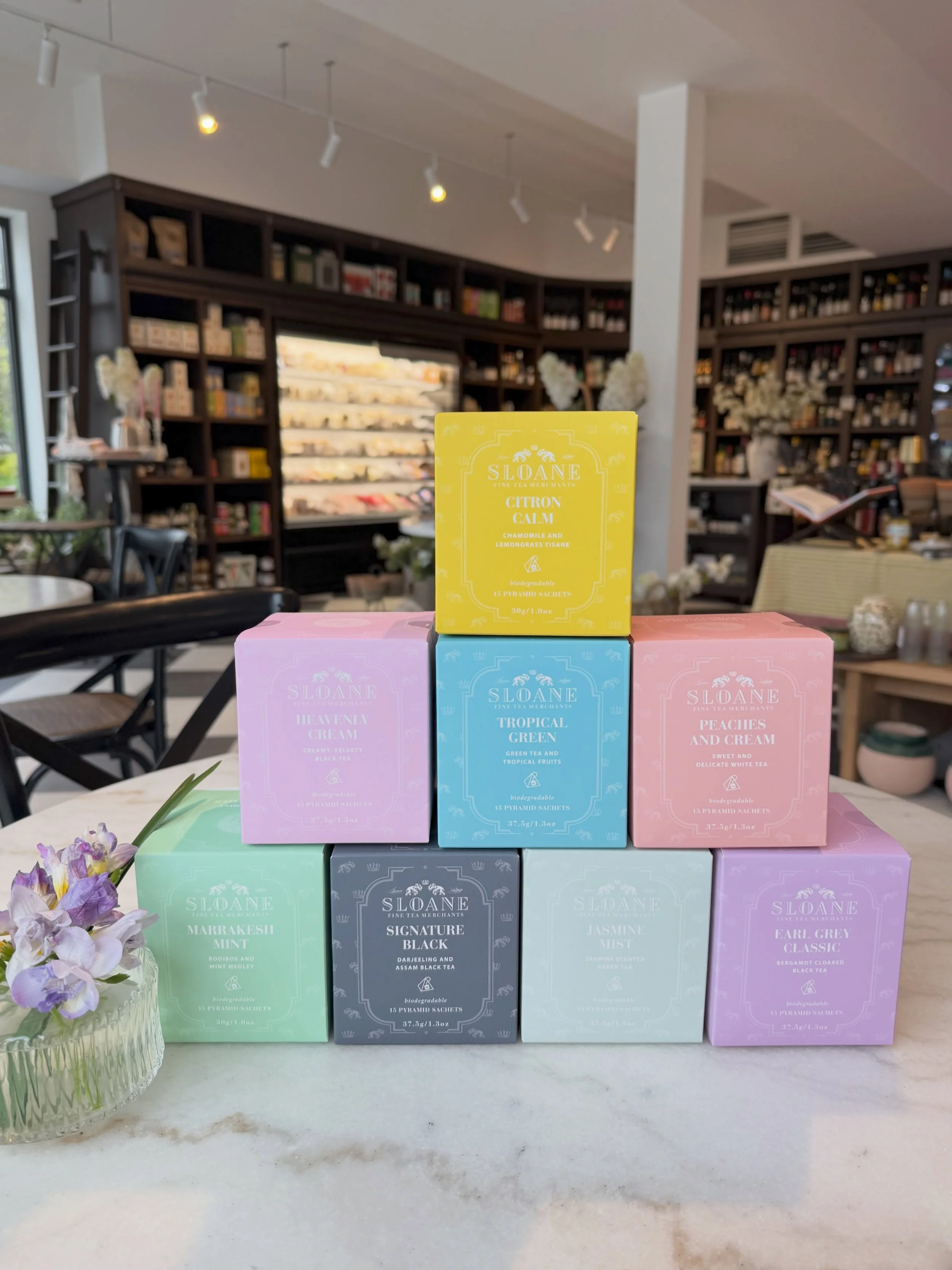 Pretty boxes, even prettier tea ✨
Our Sloane Fine Tea selection has officially been restocked in store 🙌🏼

And if you&rsquo;ve ever ordered a tea with us at Social Graces &mdash; this is the very same tea we serve in-house ☕️🤍
