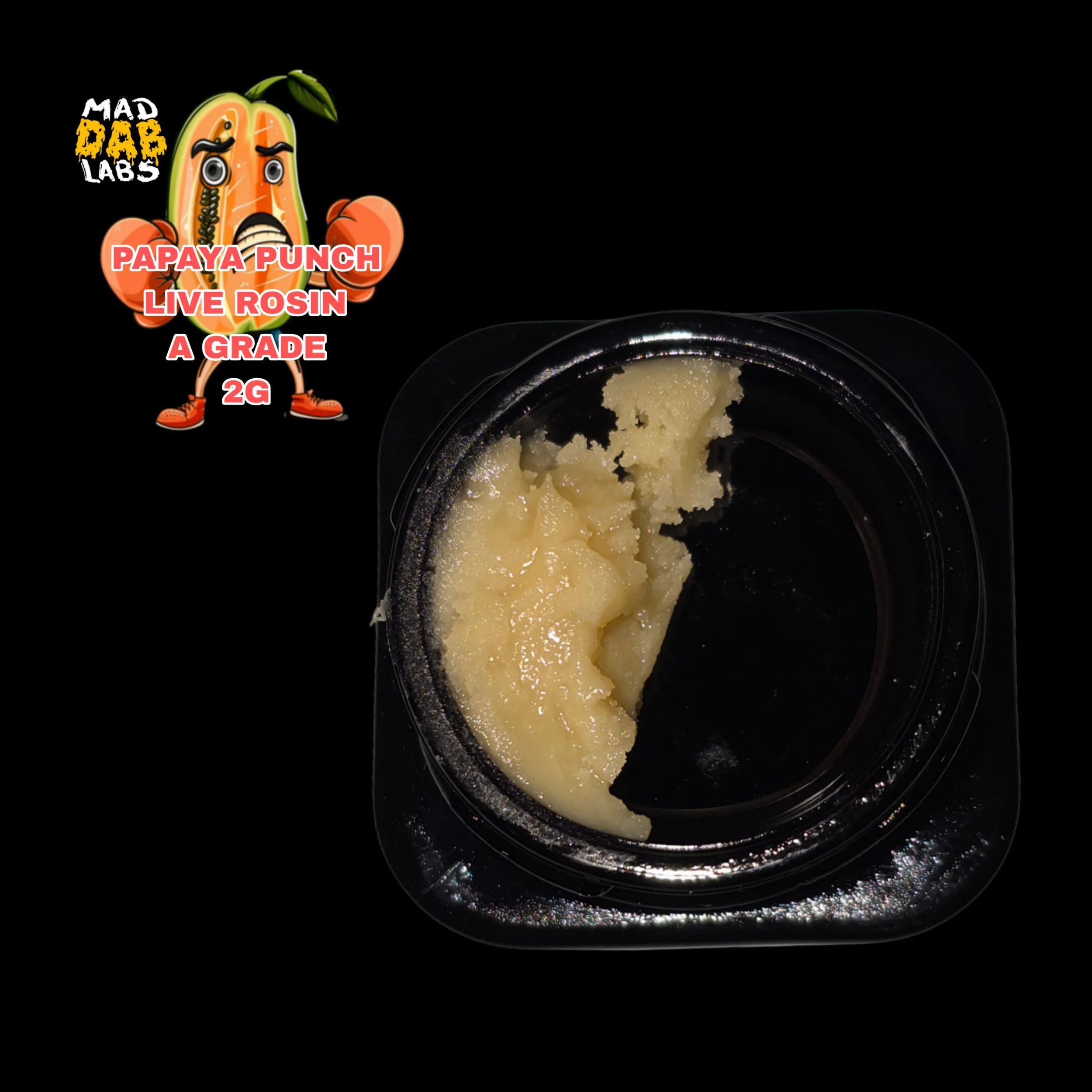 2G PAPAYA PUNCH - GRADE A LIVE ROSIN PRODUCED BY GLACIER MELTS