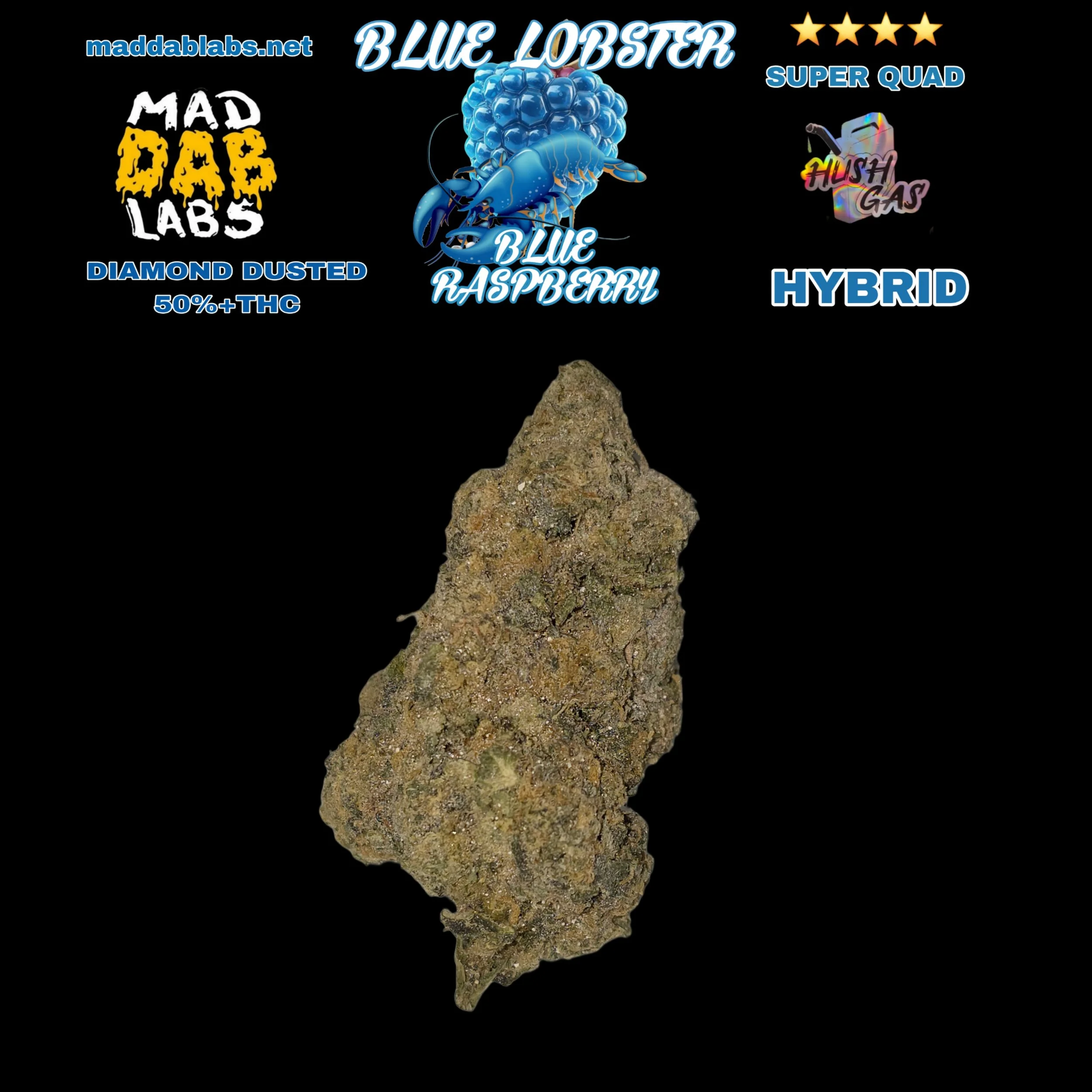 50%THC BLUE LOBSTER- HUSH GAS🔥🔥🔥🔥🔥 ..
