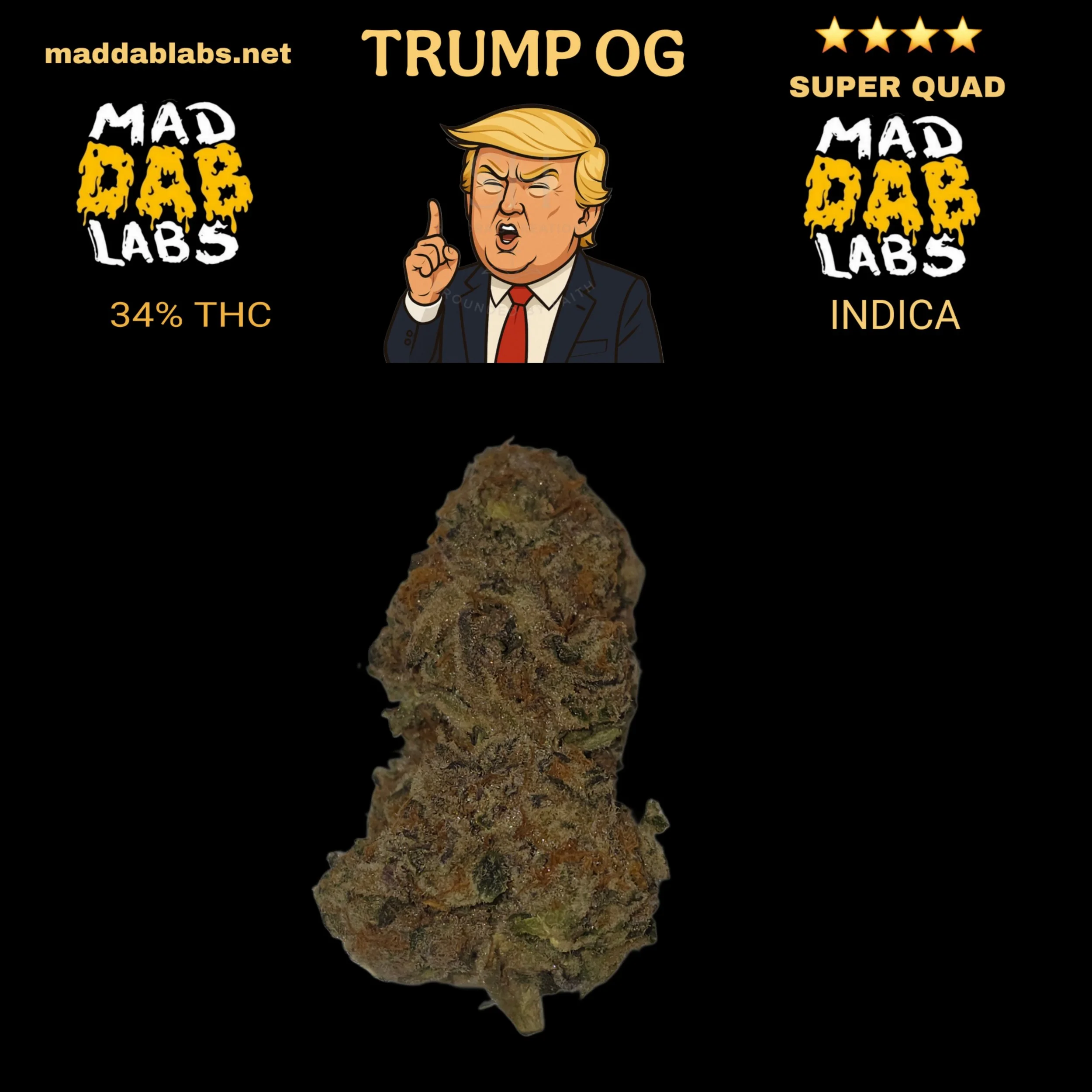 TRUMP OG - GROWN BY MAD DAB LABS.🔥🔥🔥🔥🔥