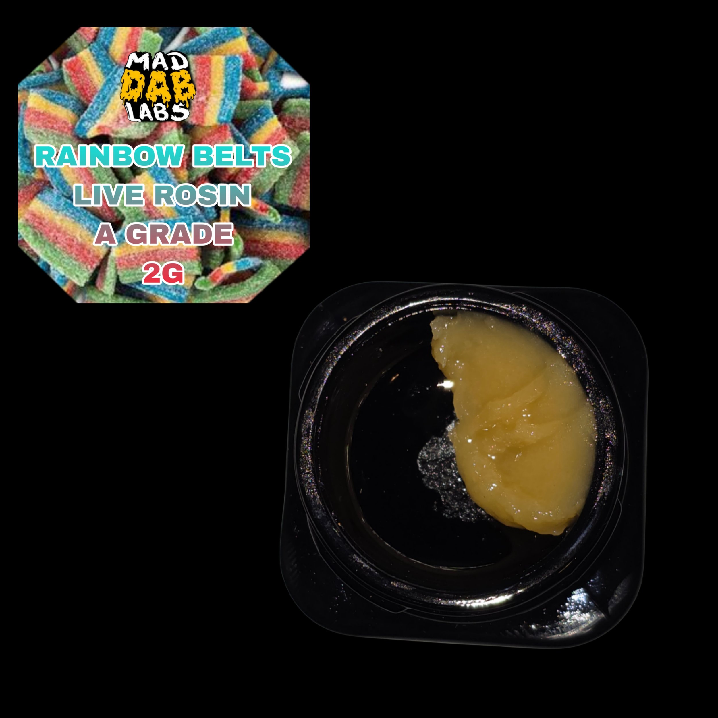 2G RAINBOW BELTS - GRADE A LIVE ROSIN PRODUCED BY GLACIER MELTS ...