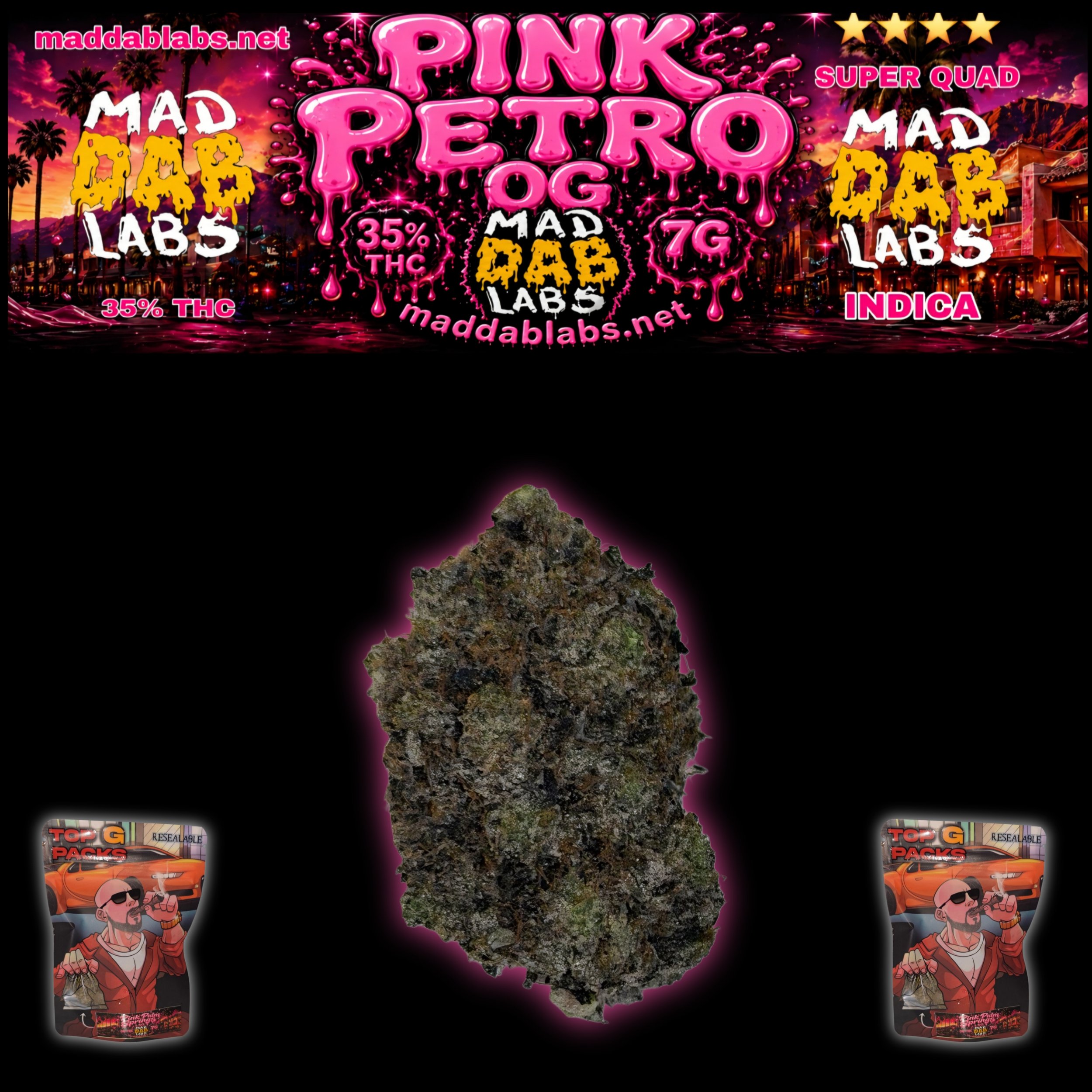 PINK PETRO OG - GROWN BY MAD DAB LABS🔥🔥🔥🔥🔥.....